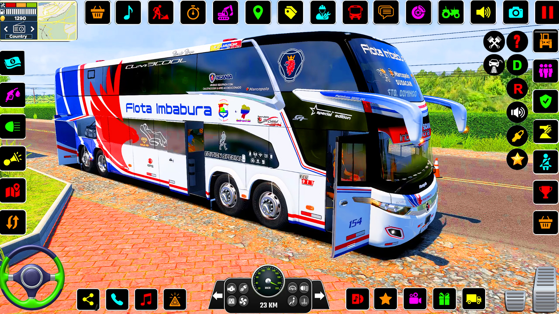 اسکرین شات 2 بازی City Coach Bus Driving Sim 3D