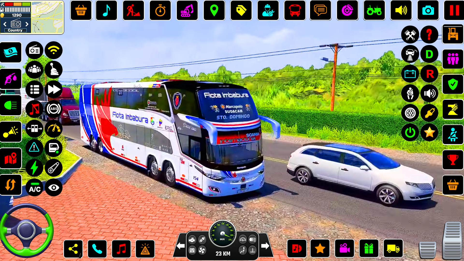 اسکرین شات 4 بازی City Coach Bus Driving Sim 3D