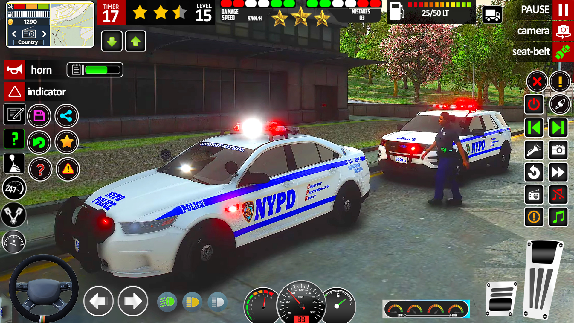 اسکرین شات 4 بازی Us Police Car Cop Car Games 3D