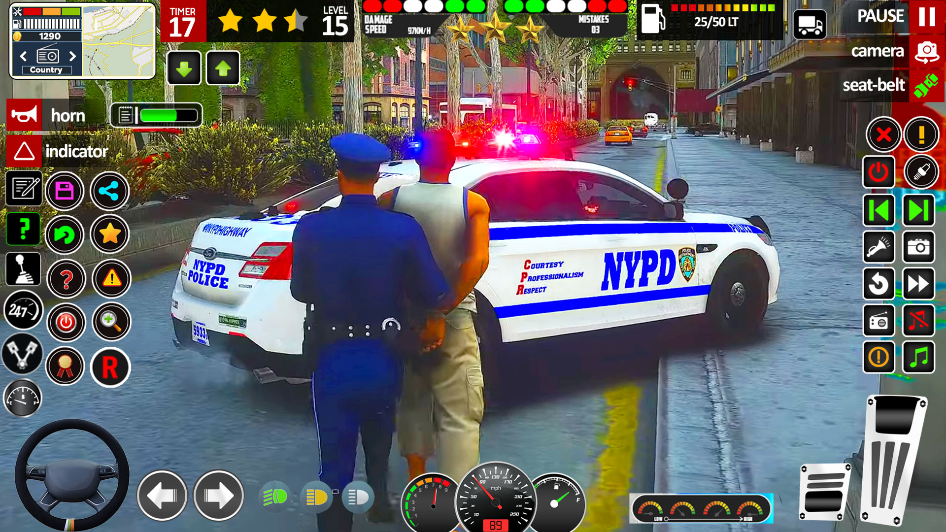 اسکرین شات 2 بازی Us Police Car Cop Car Games 3D