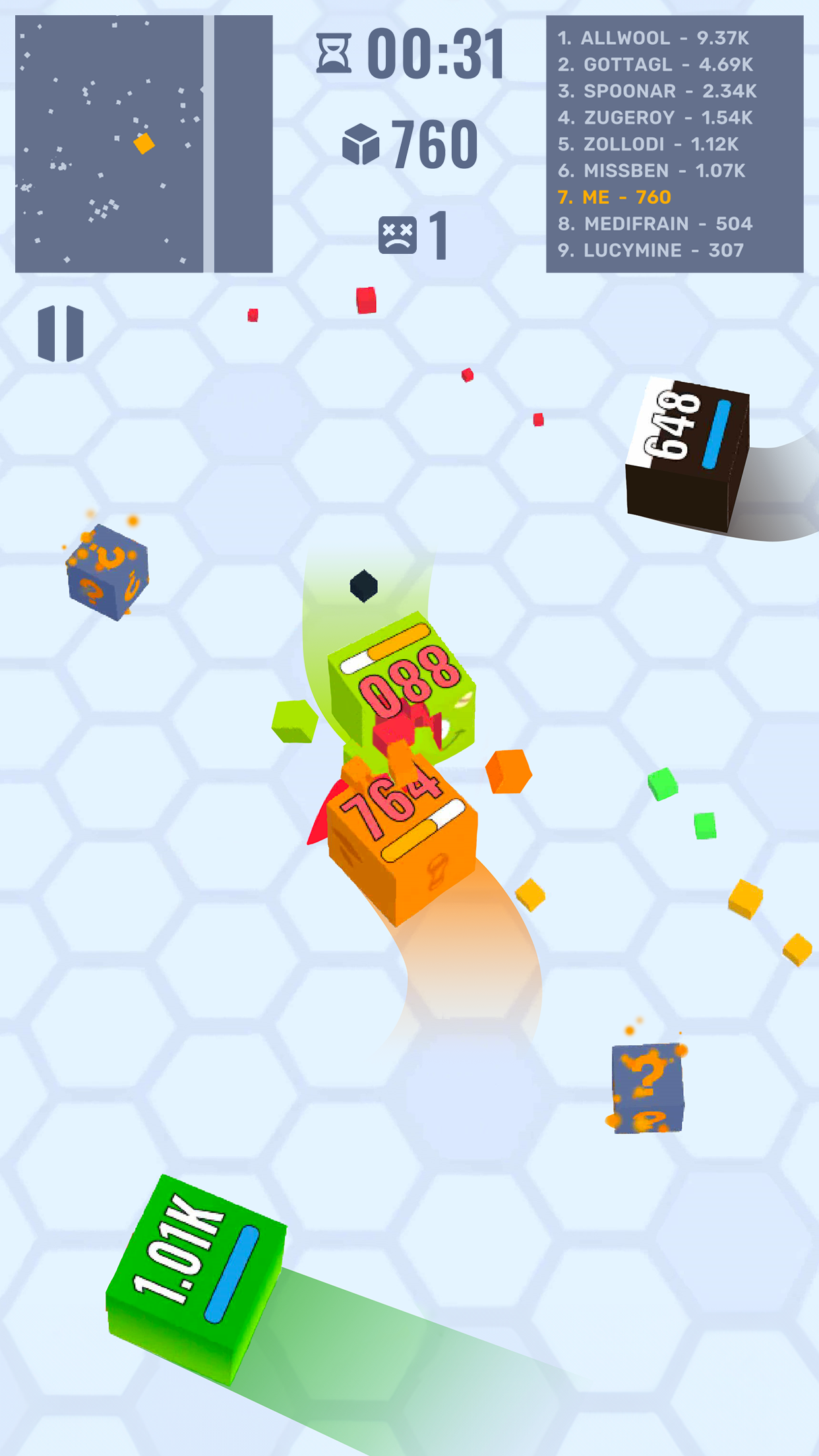 اسکرین شات 2 بازی Cube Zone io