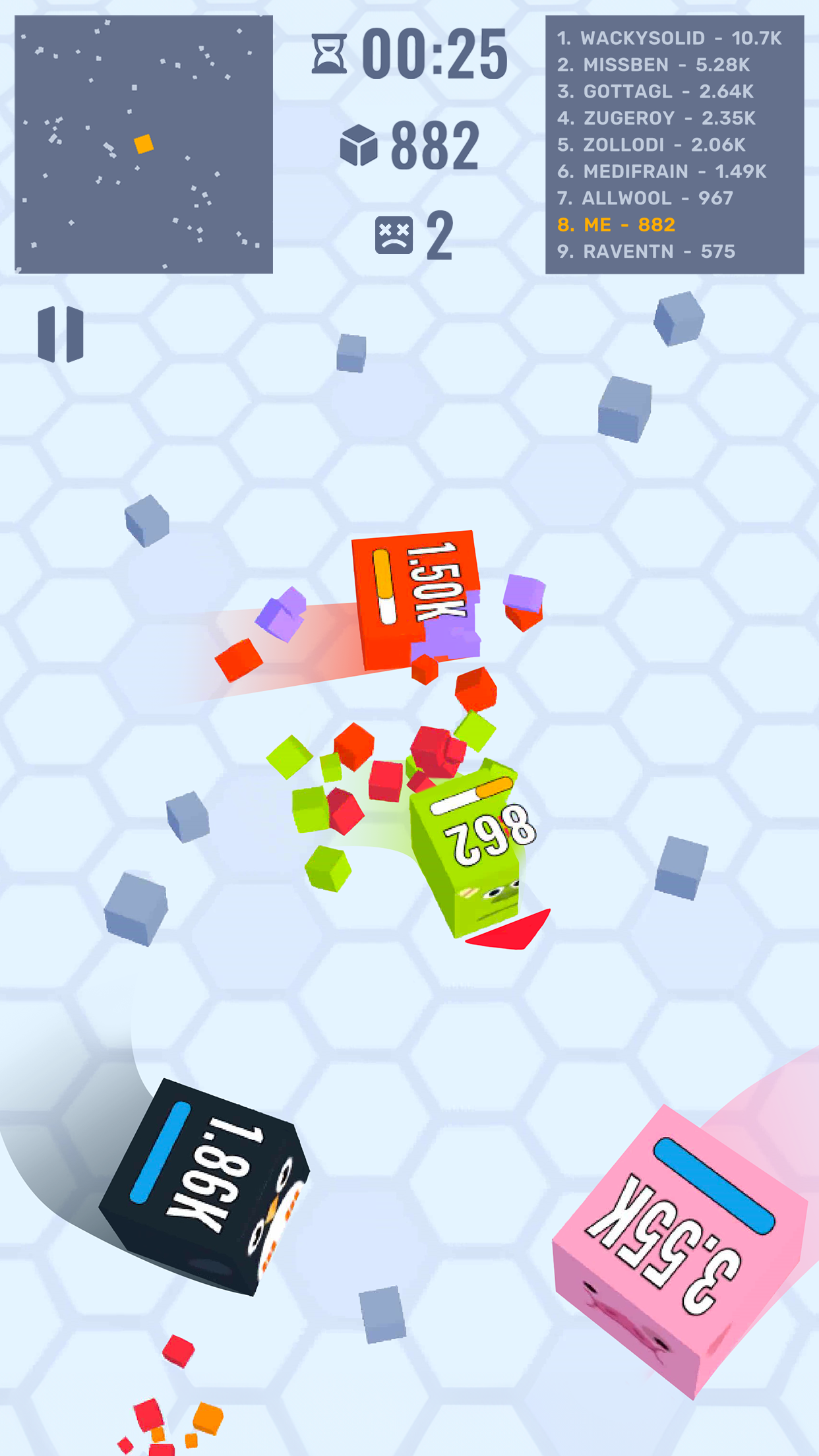 اسکرین شات 3 بازی Cube Zone io