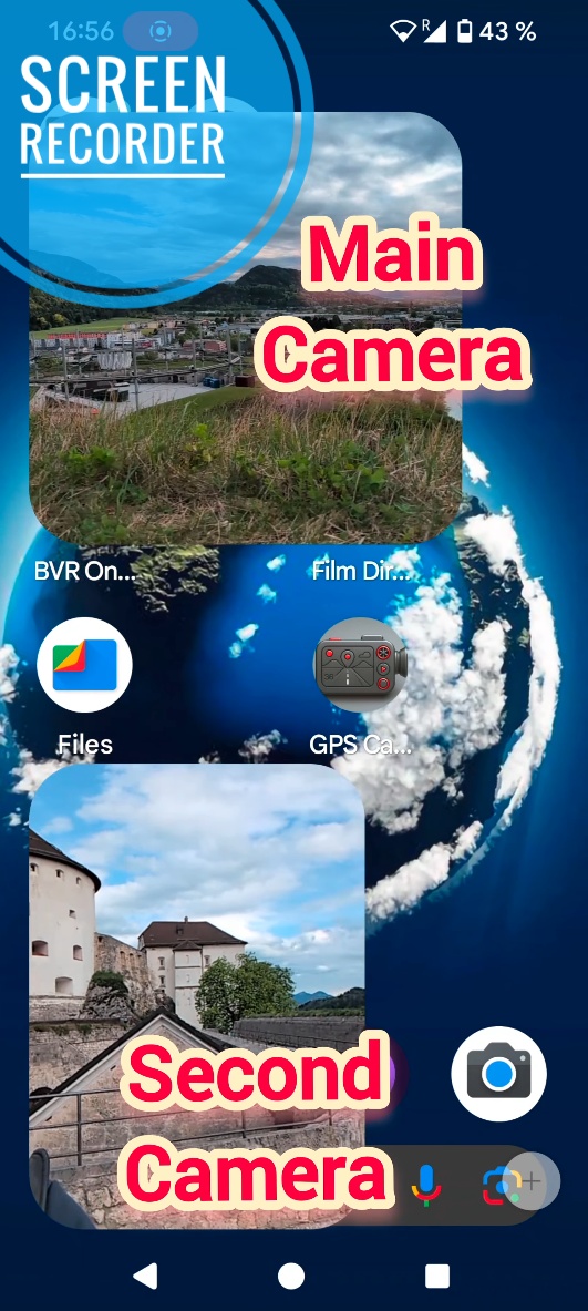 اسکرین شات 3 برنامه Background Video Recorder Pro