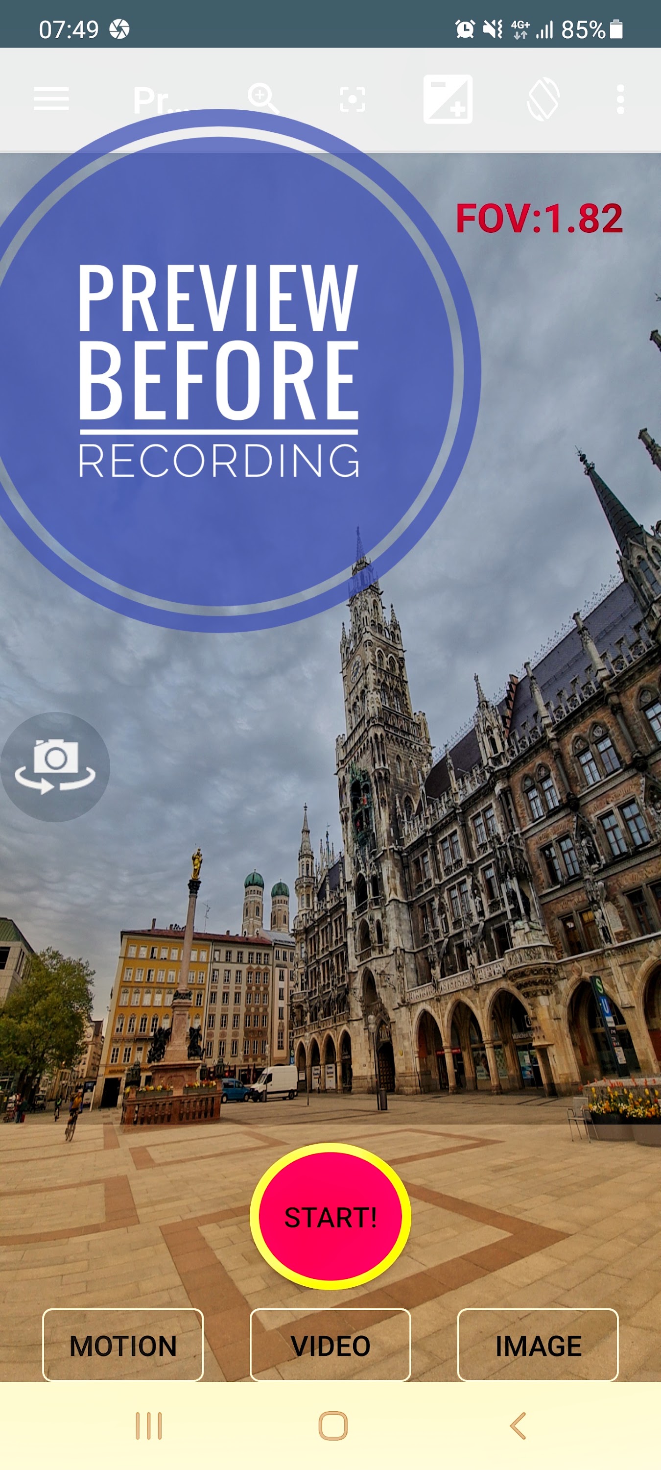 اسکرین شات 1 برنامه Background Video Recorder Pro