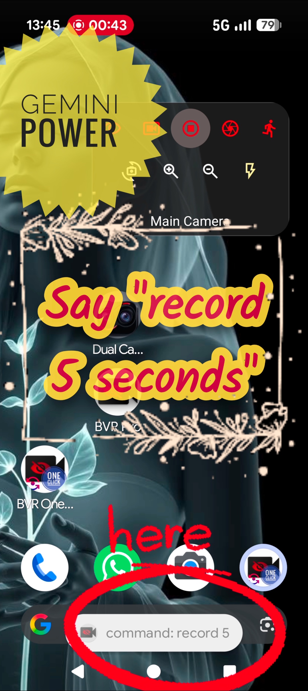 اسکرین شات 3 برنامه Background Video Recorder Pro