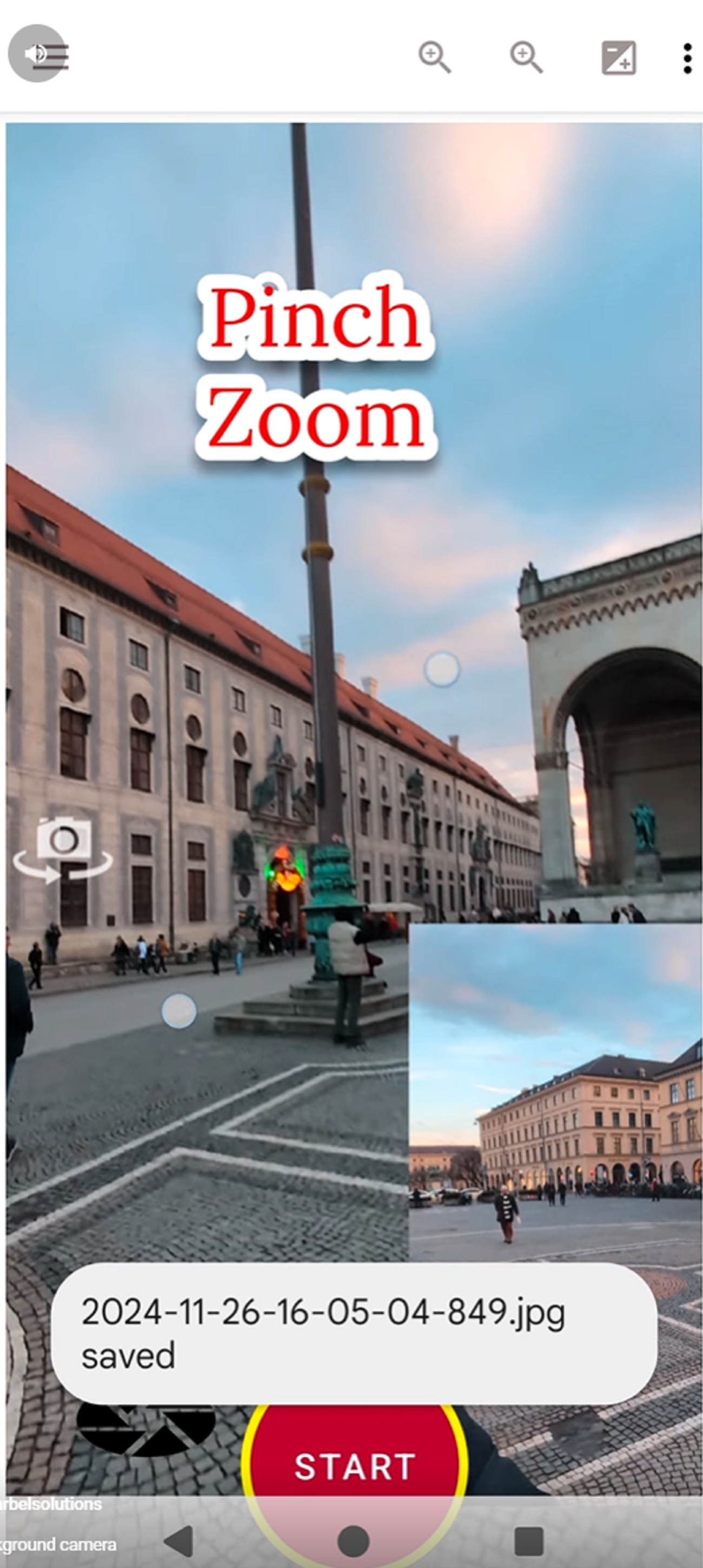 اسکرین شات 4 برنامه Background Camera