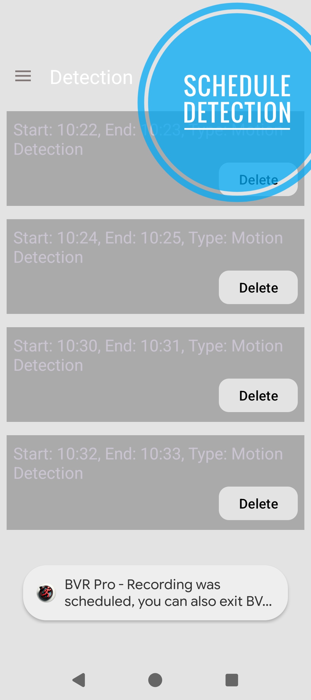 اسکرین شات 4 برنامه Motion Detector A.I.