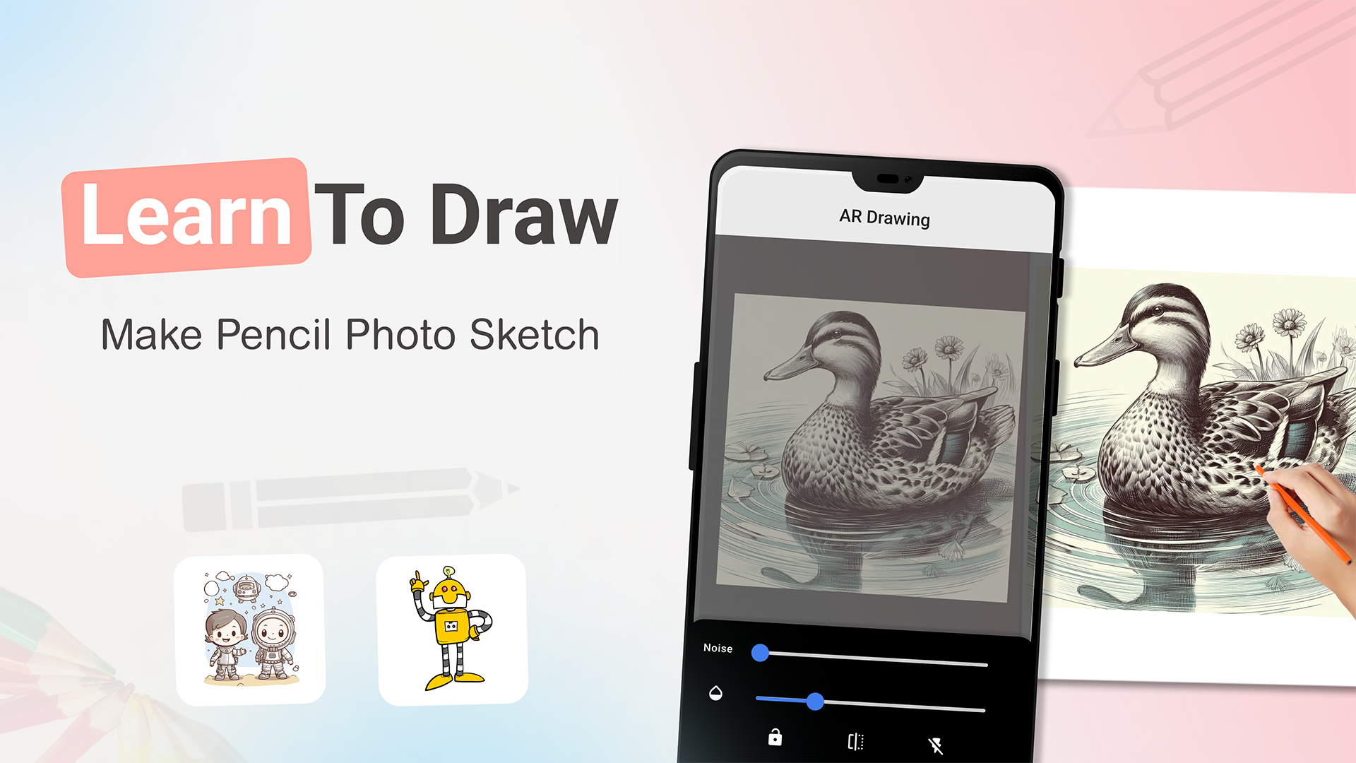 اسکرین شات 2 برنامه Draw AR Sketch: Trace App