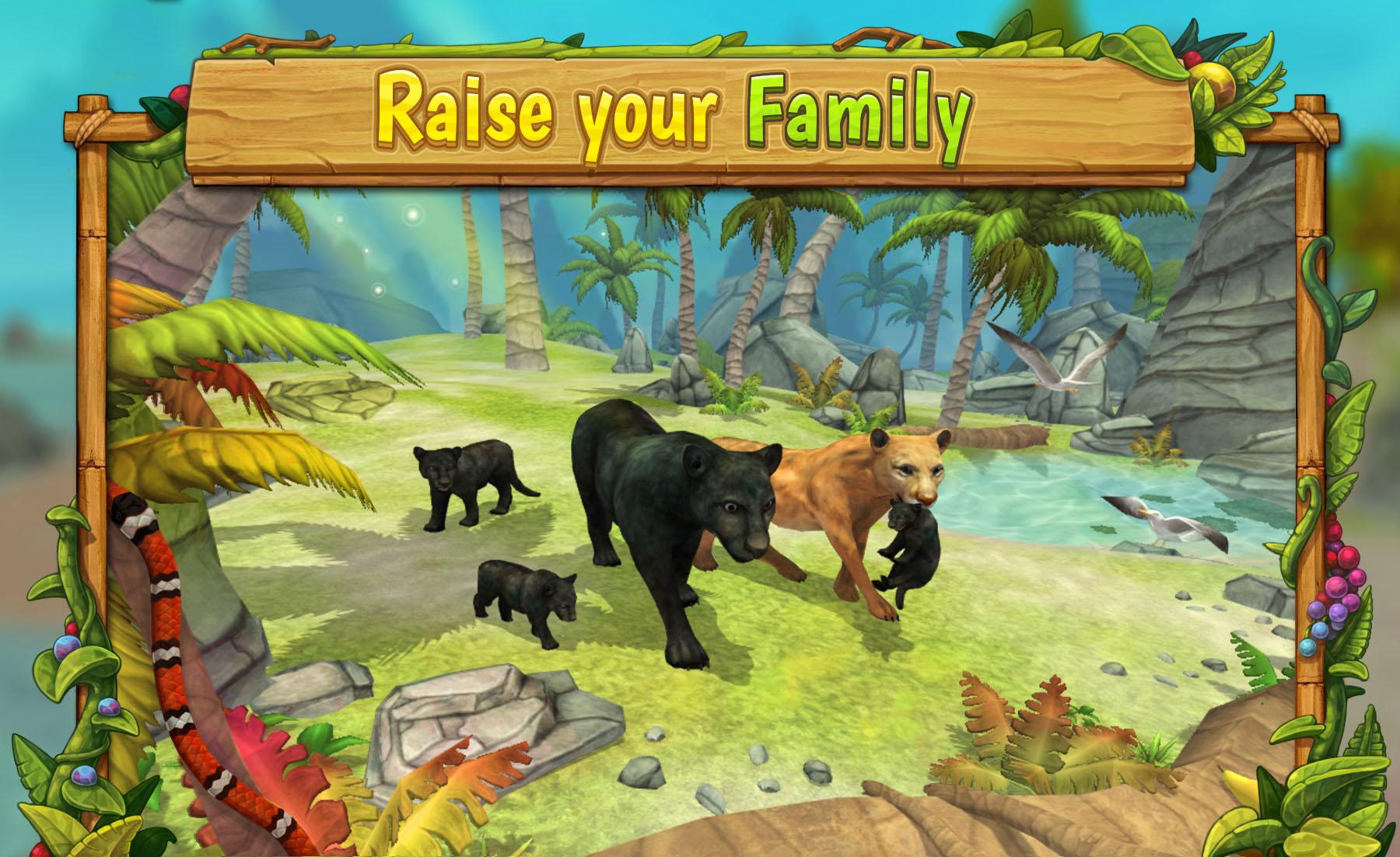 اسکرین شات 1 بازی Panther Family Sim Online - Animal Simulator