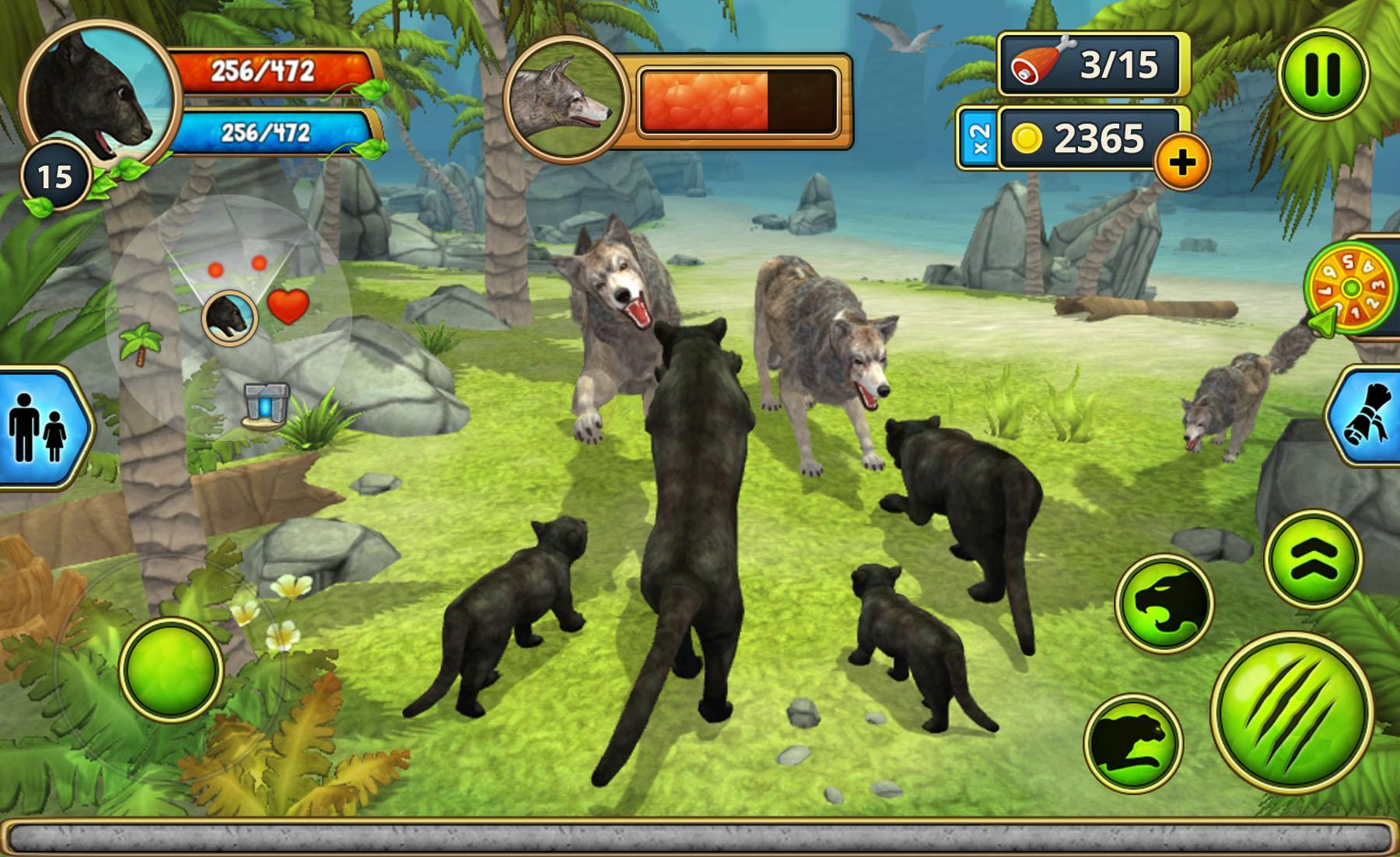 اسکرین شات 6 بازی Panther Family Sim Online - Animal Simulator