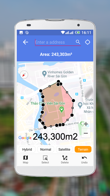 اسکرین شات 4 برنامه Area Calculator For Land