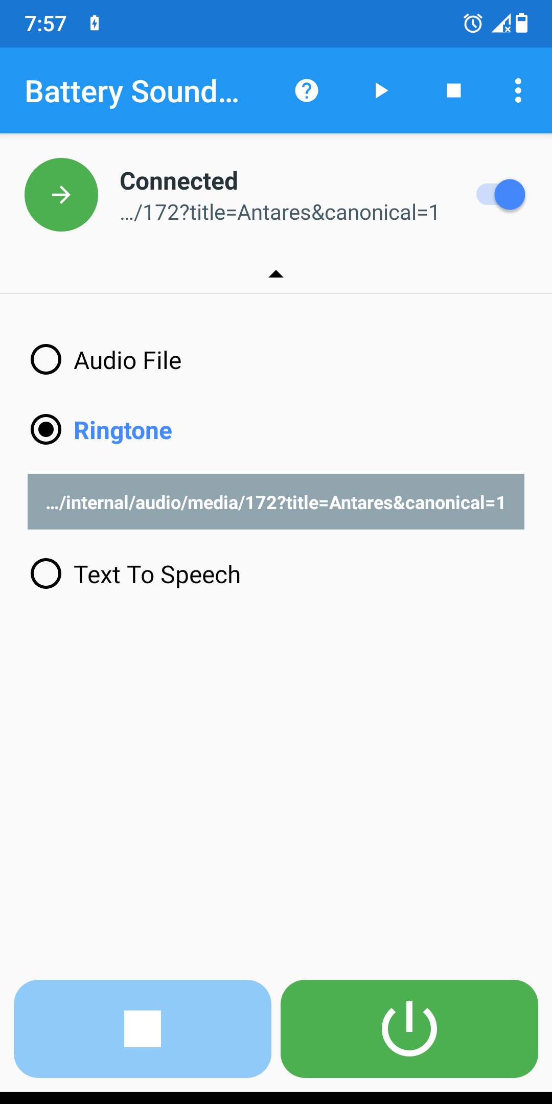 اسکرین شات 2 برنامه Battery Sound Alert