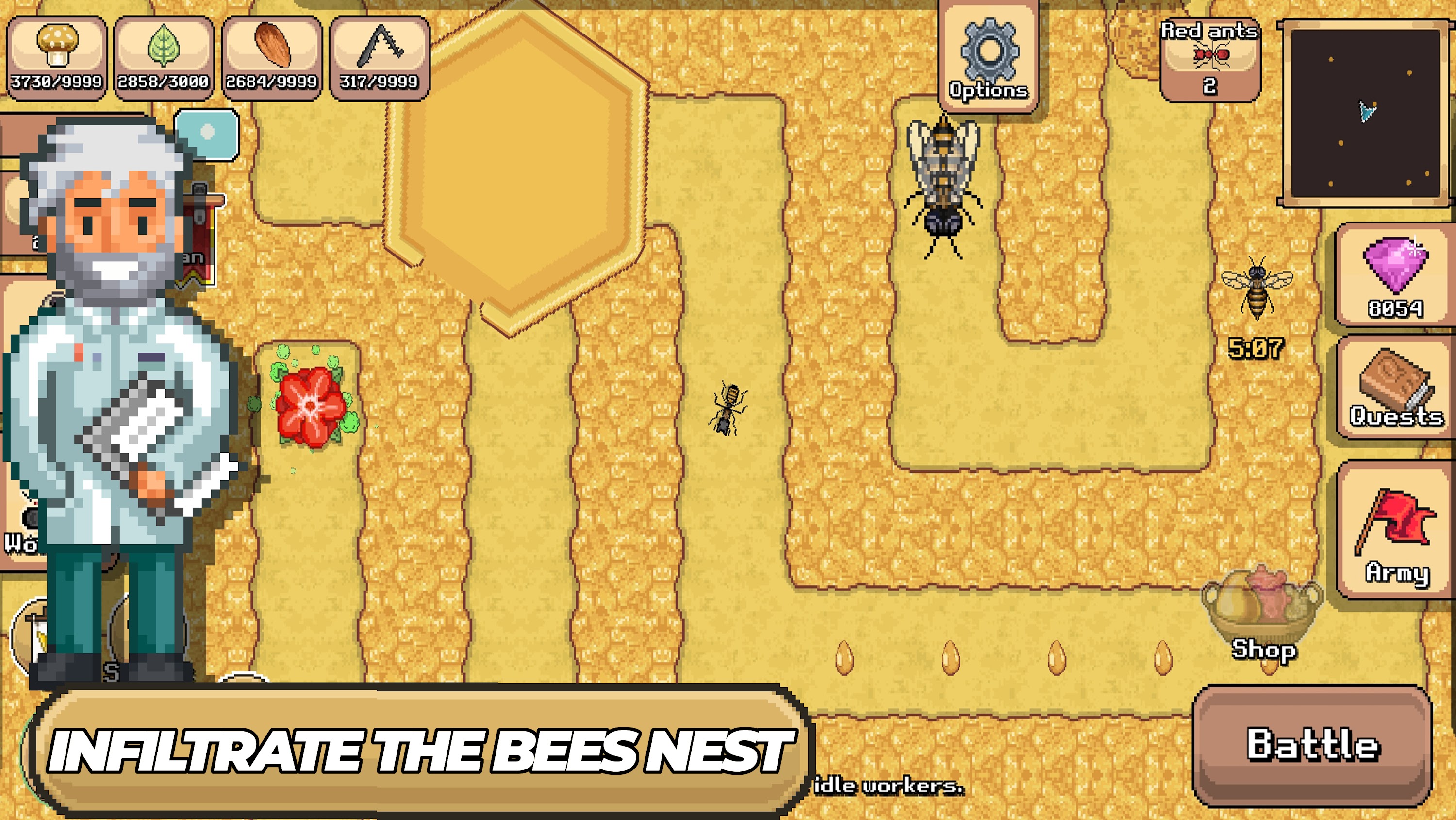 اسکرین شات 5 بازی Pocket Ants: Colony Simulator