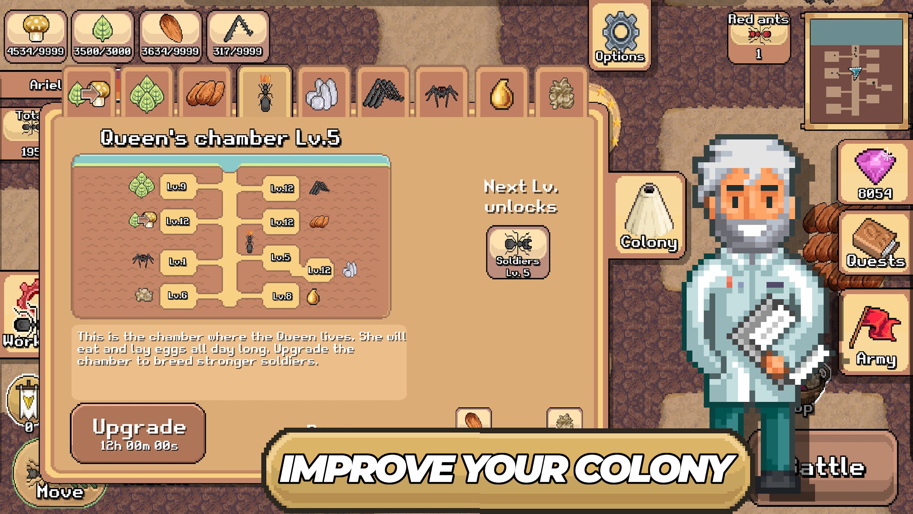 اسکرین شات 3 بازی Pocket Ants: Colony Simulator