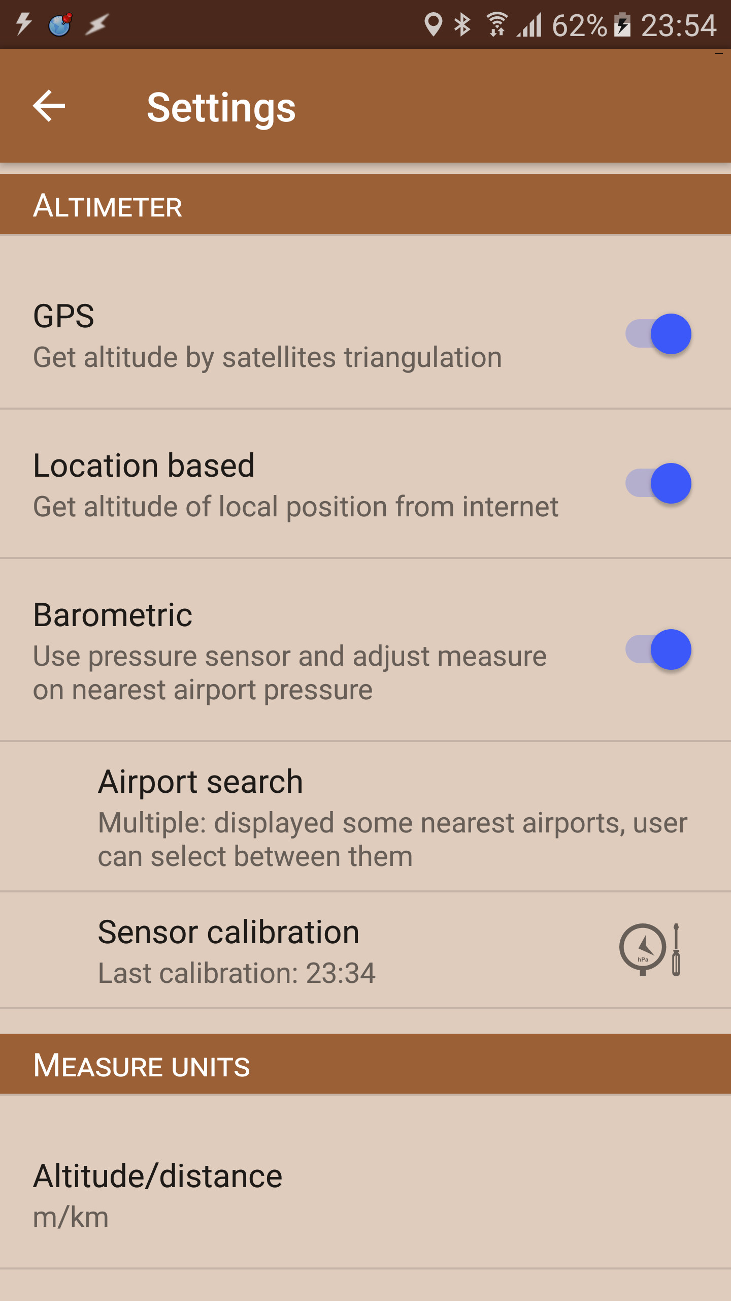 اسکرین شات 6 برنامه Accurate Altimeter