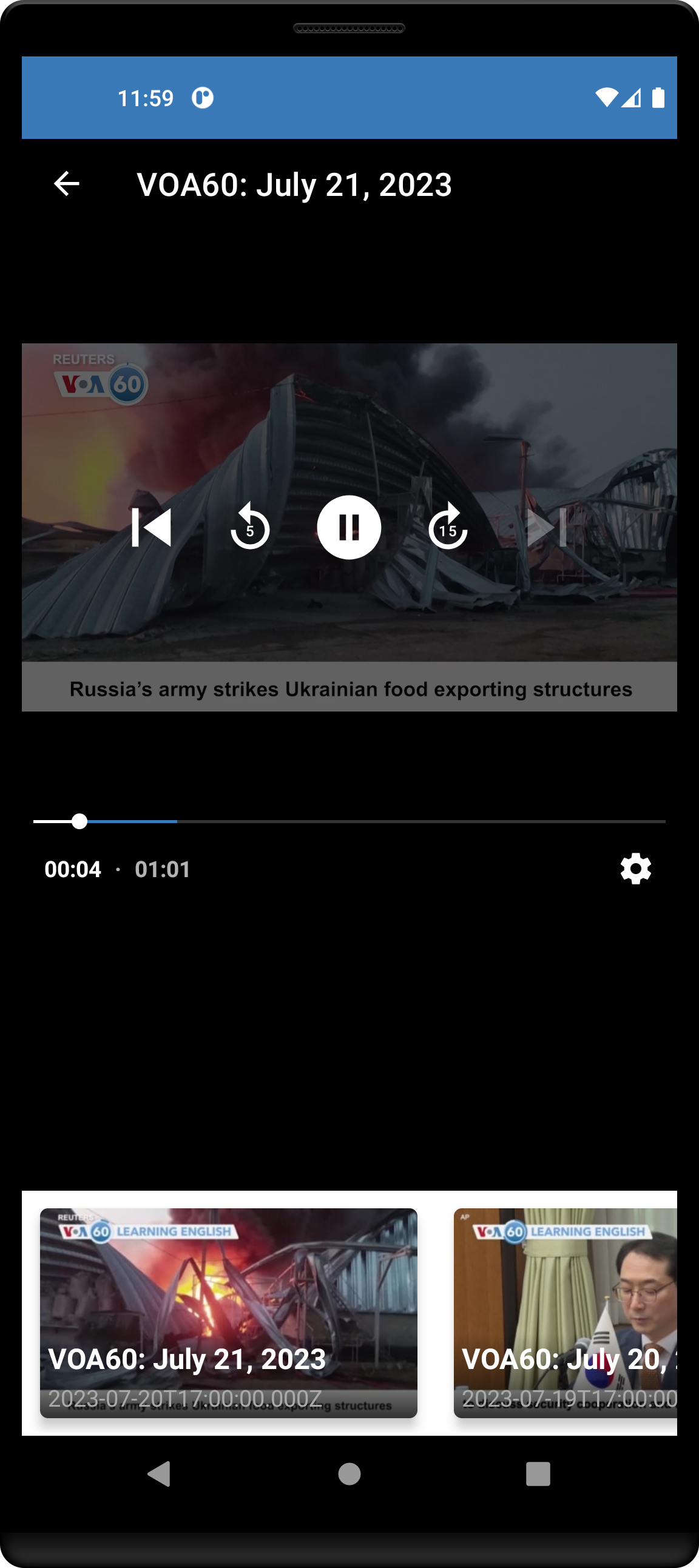 اسکرین شات 7 برنامه American English Podcast