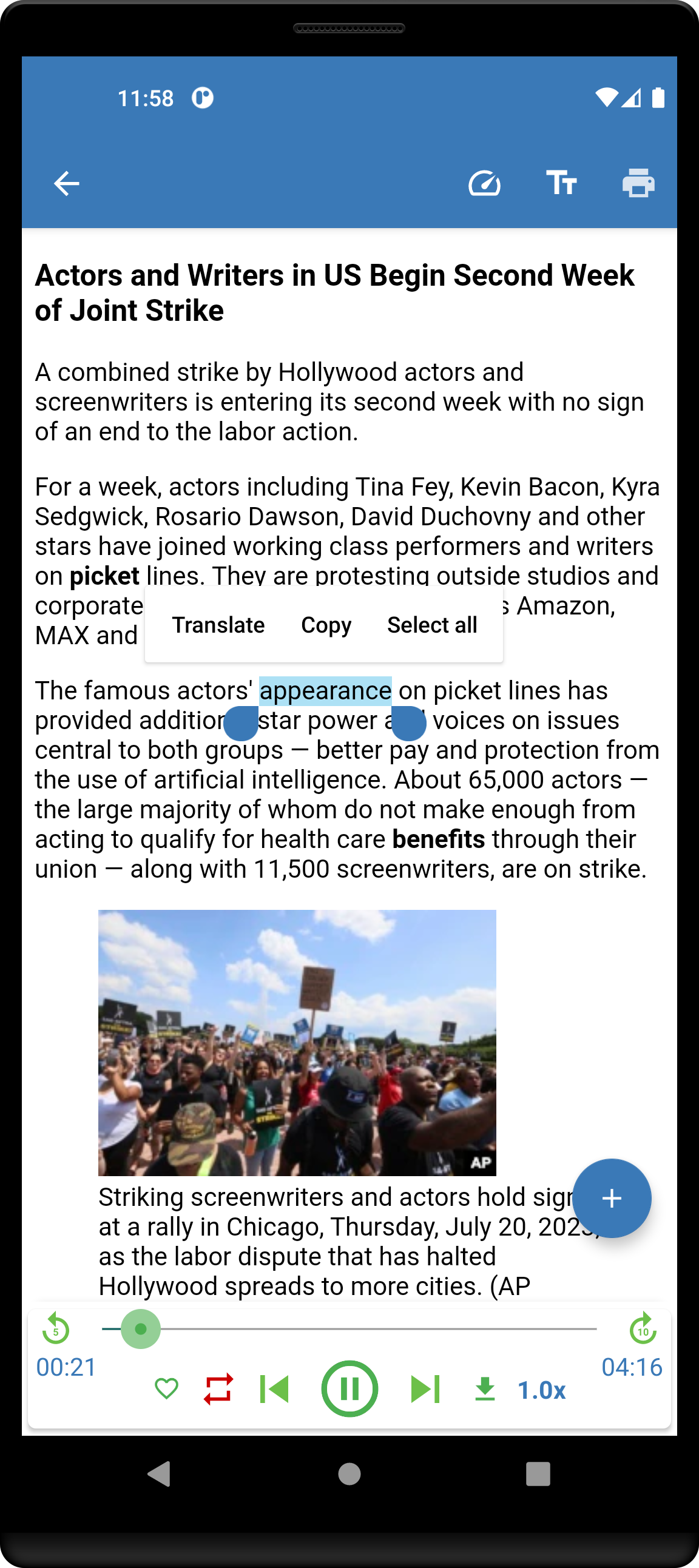 اسکرین شات 6 برنامه American English Podcast