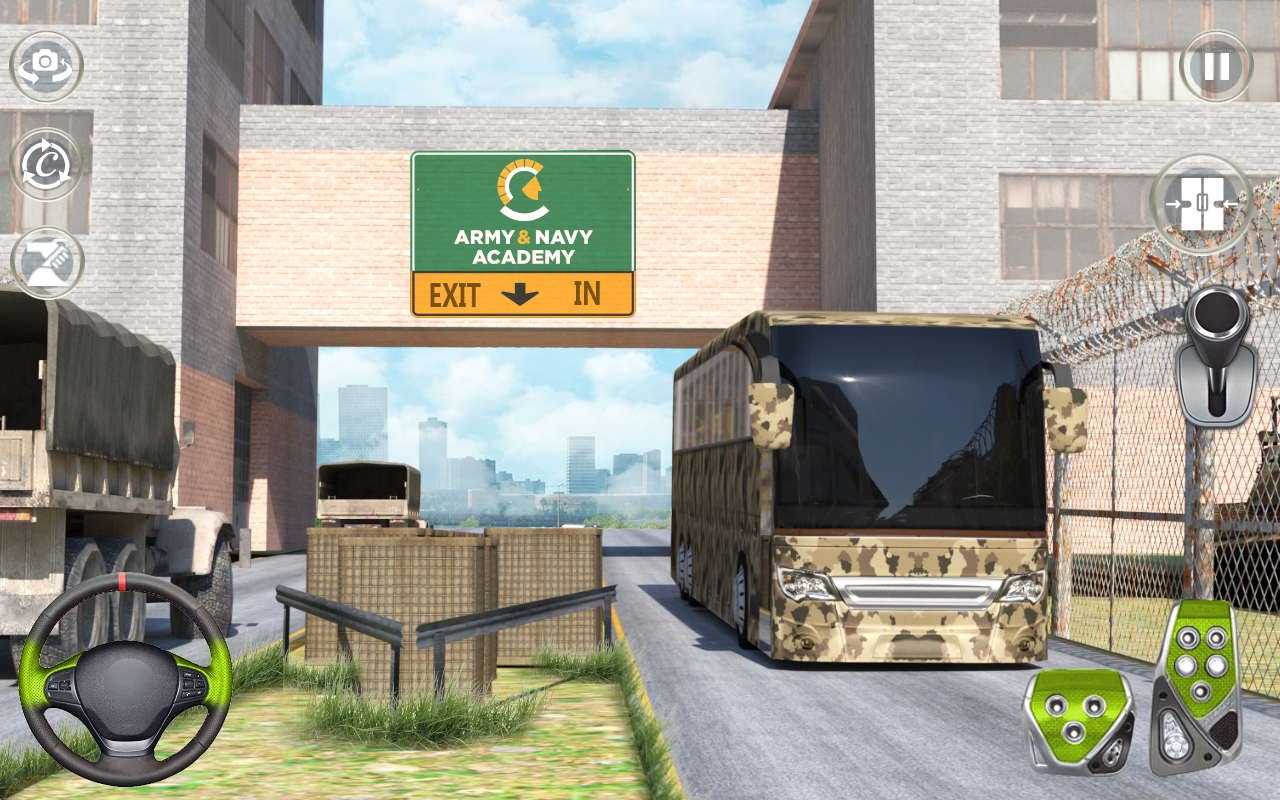 اسکرین شات 3 برنامه Army Bus Game : Bus Simulator