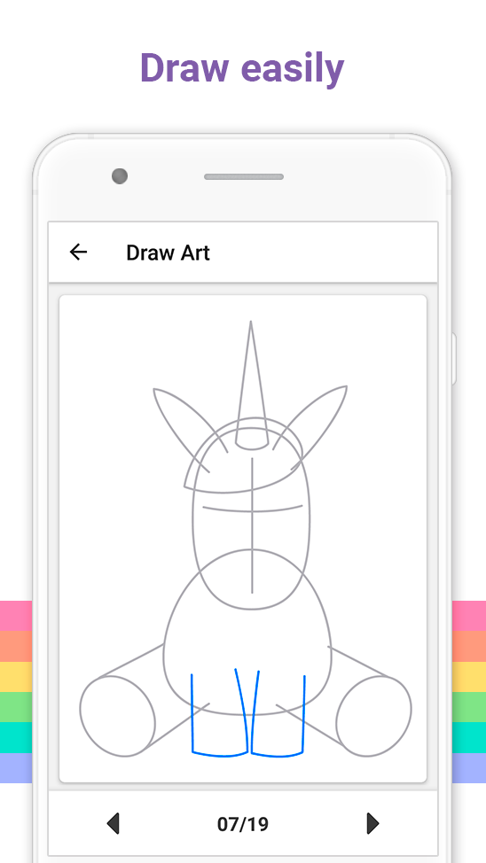 اسکرین شات 3 برنامه Draw Art - How to Draw Kawaii