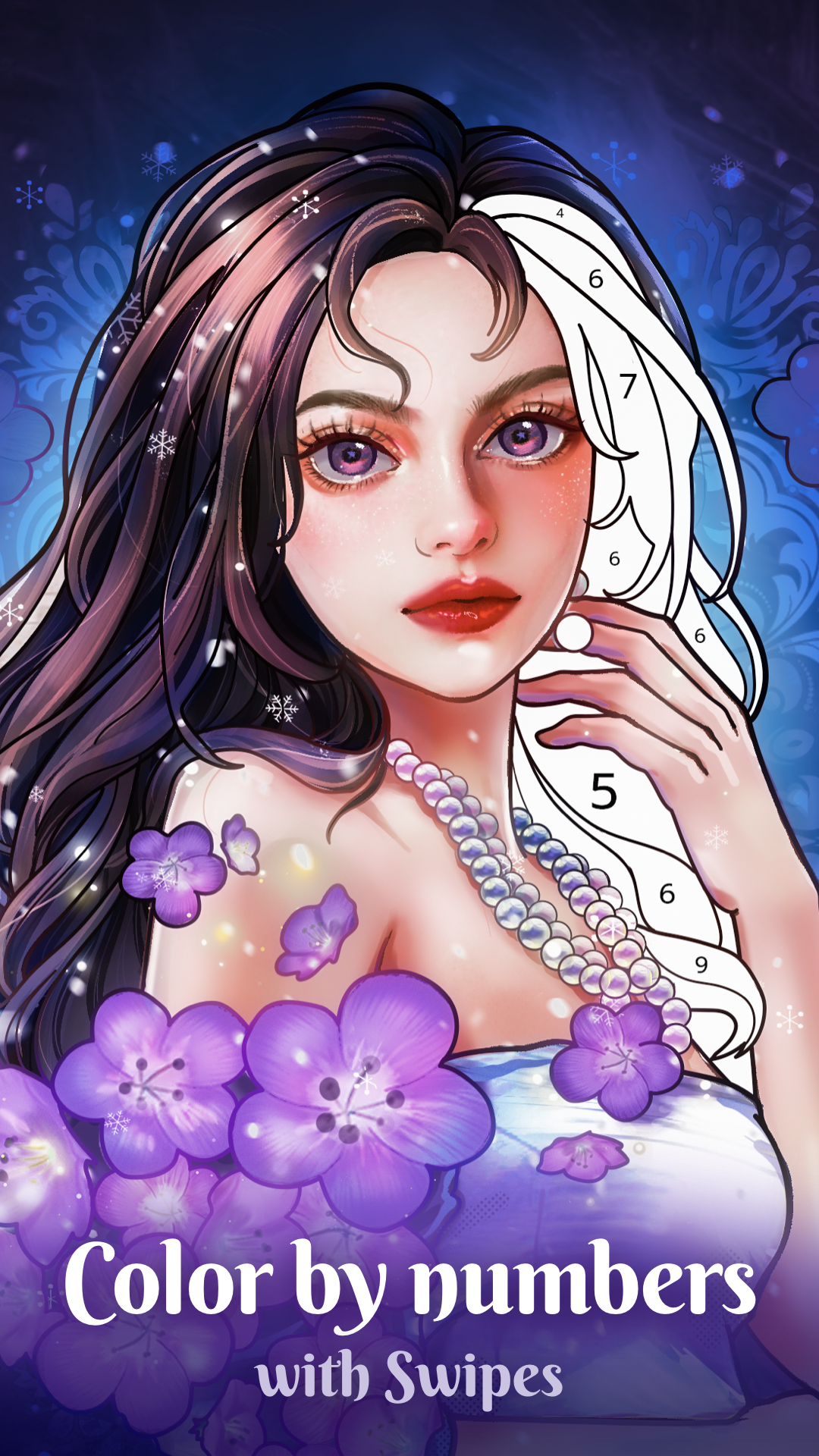 اسکرین شات 1 بازی Colorswipes® - Color by Number