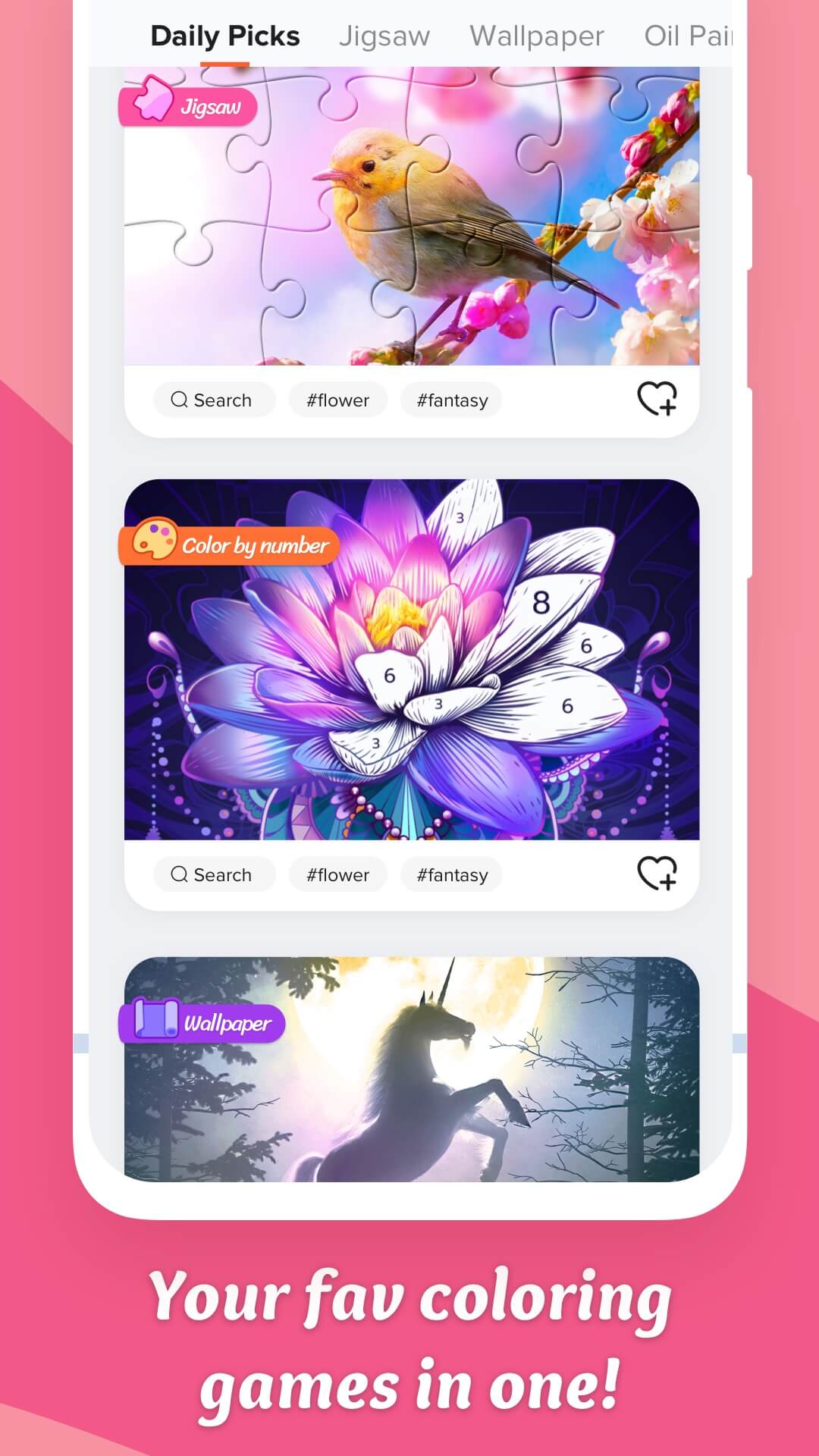 اسکرین شات 1 بازی Coloring Game: Paint by Number