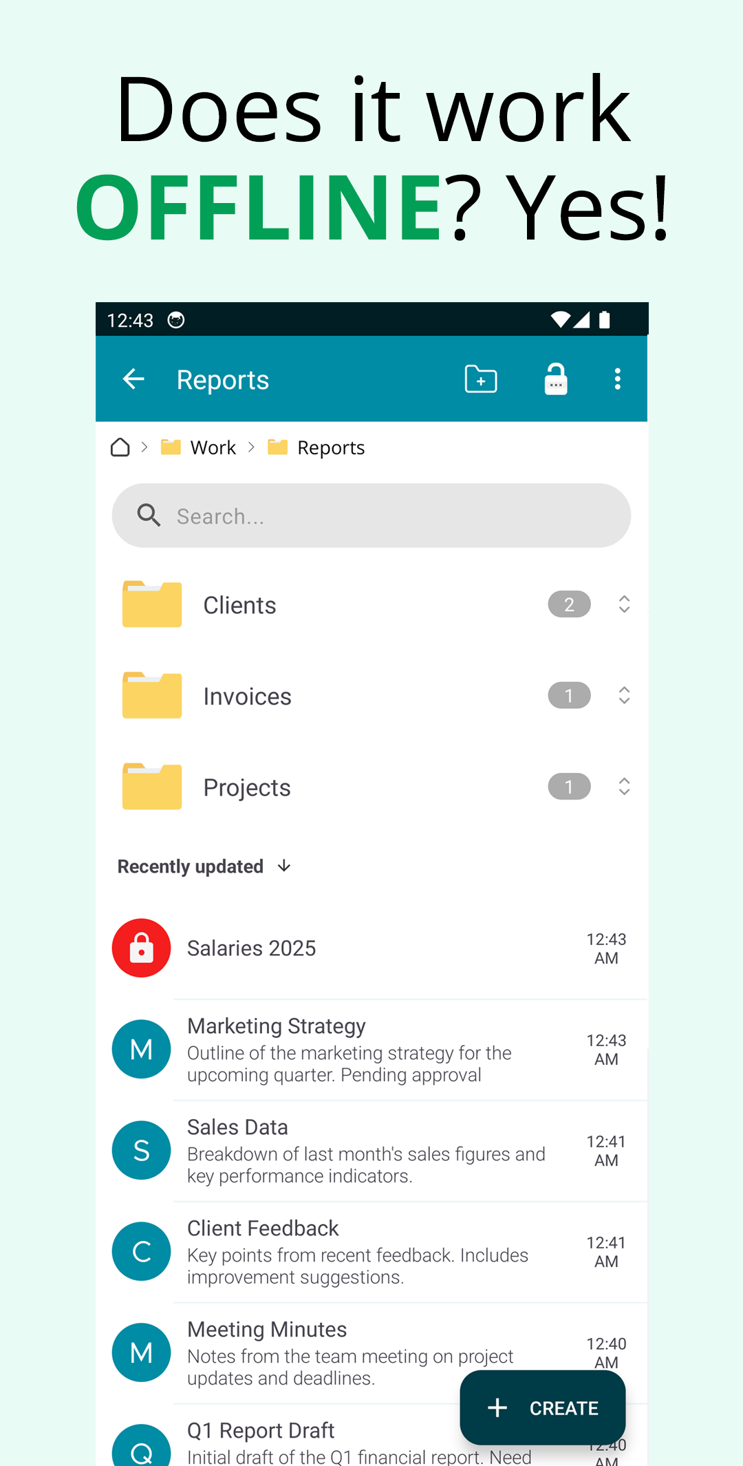 اسکرین شات 1 برنامه Teka Notes: Notepad