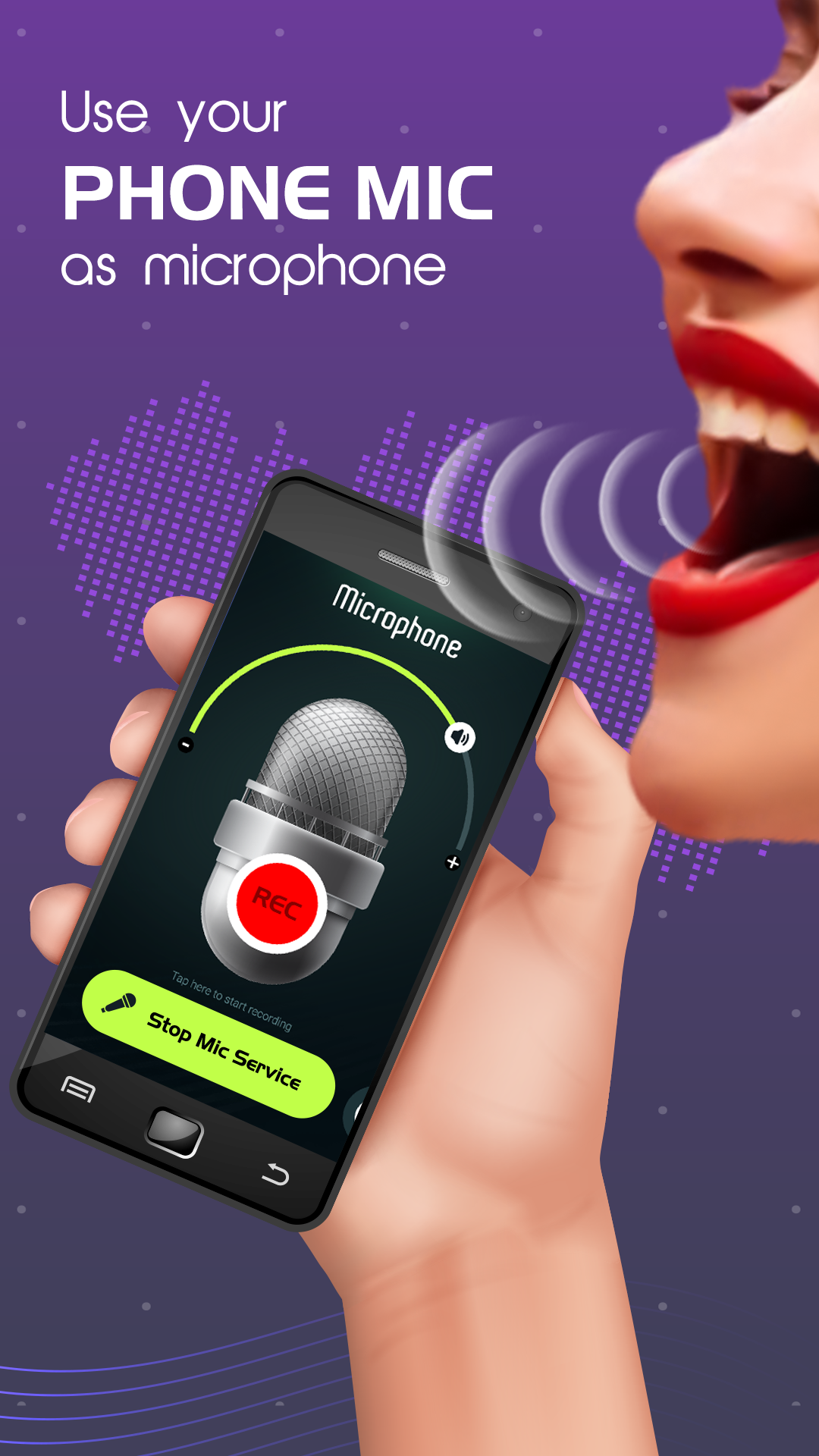 اسکرین شات 2 برنامه MobileMic To Bluetooth Speaker