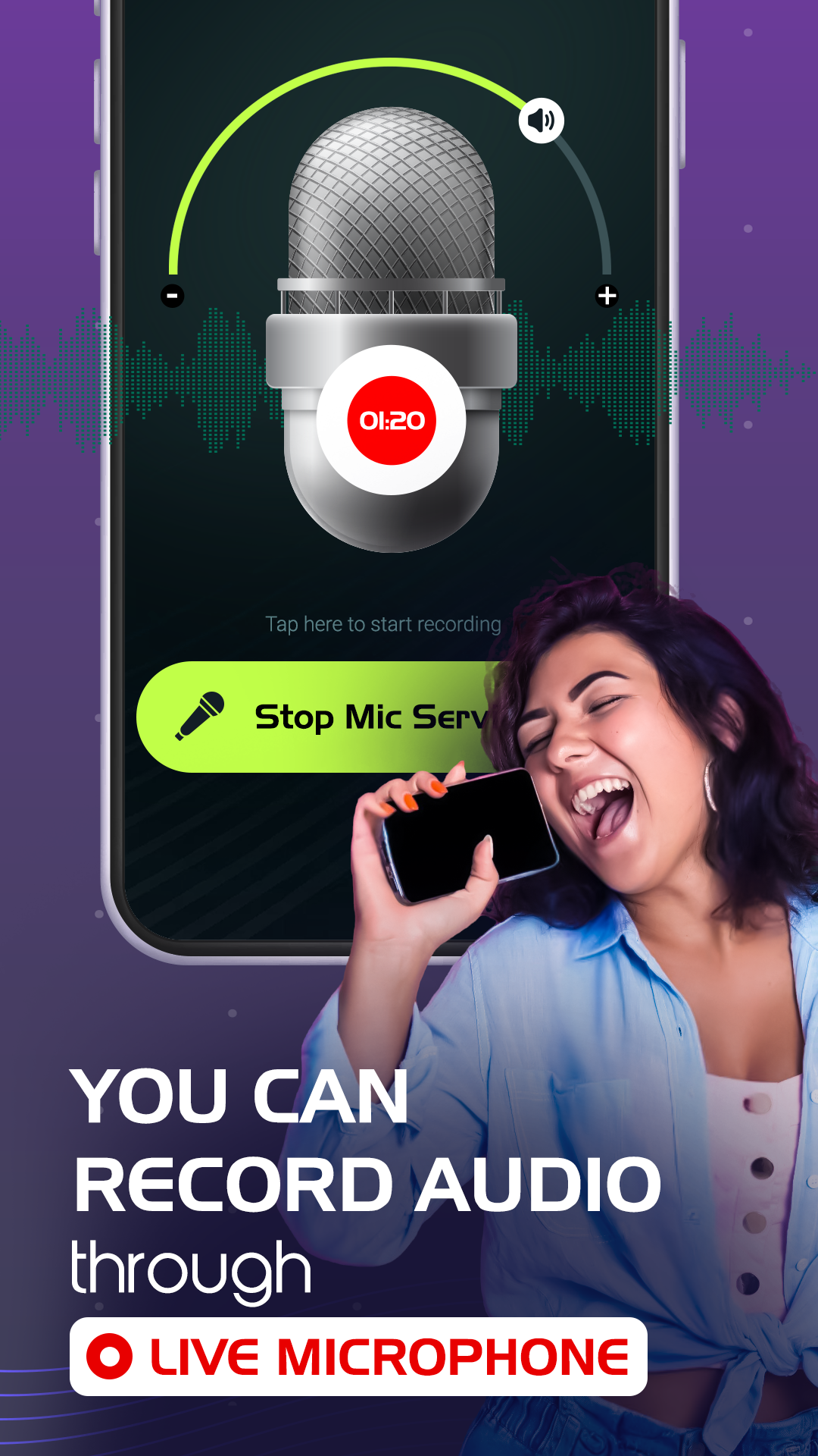 اسکرین شات 3 برنامه MobileMic To Bluetooth Speaker