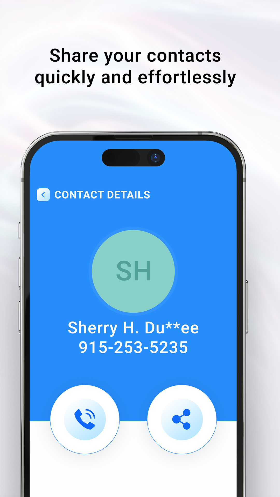 اسکرین شات 4 برنامه Hide Contacts From Phone Book