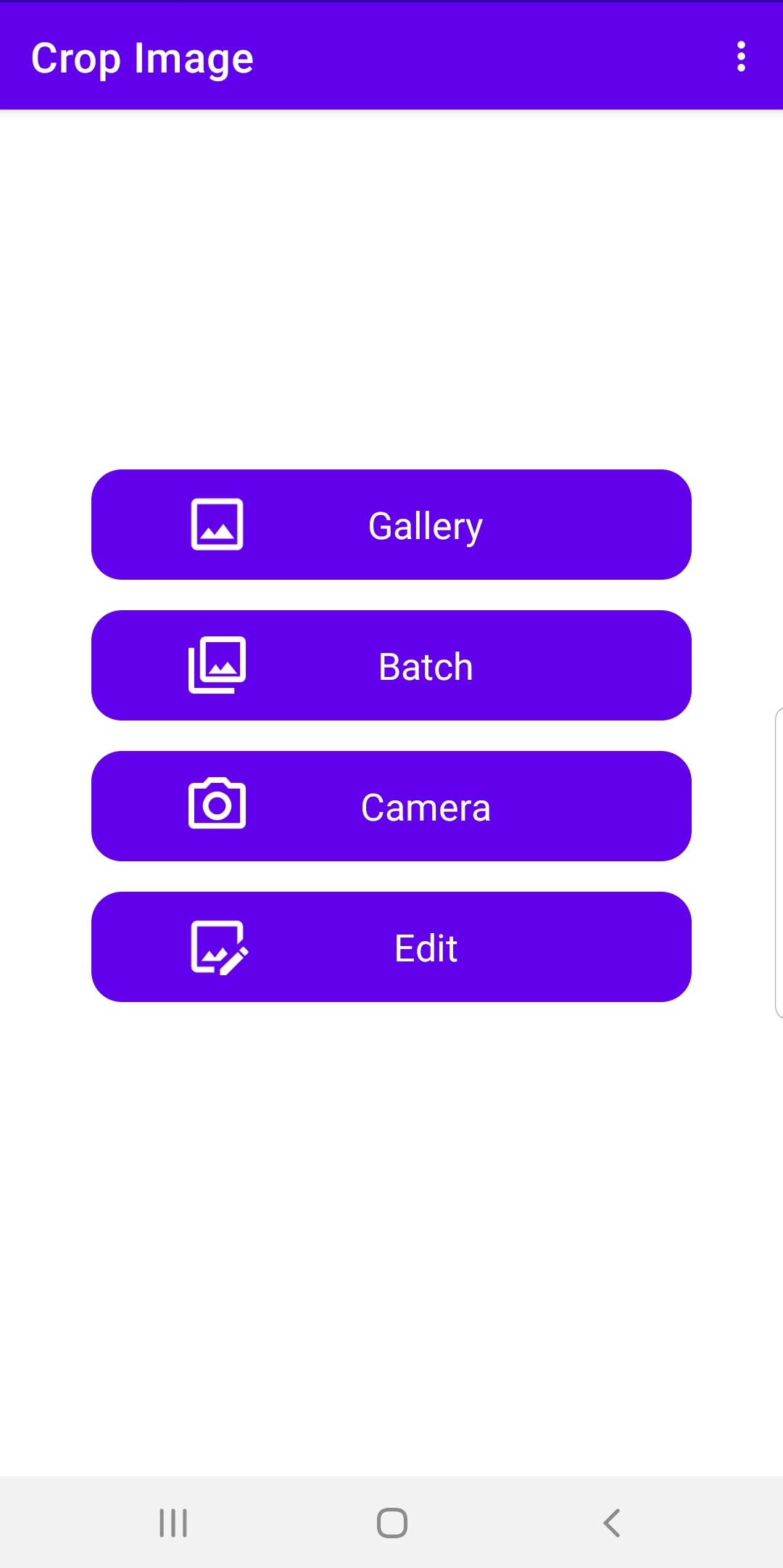 اسکرین شات 1 برنامه Crop Image - Photo Editor App