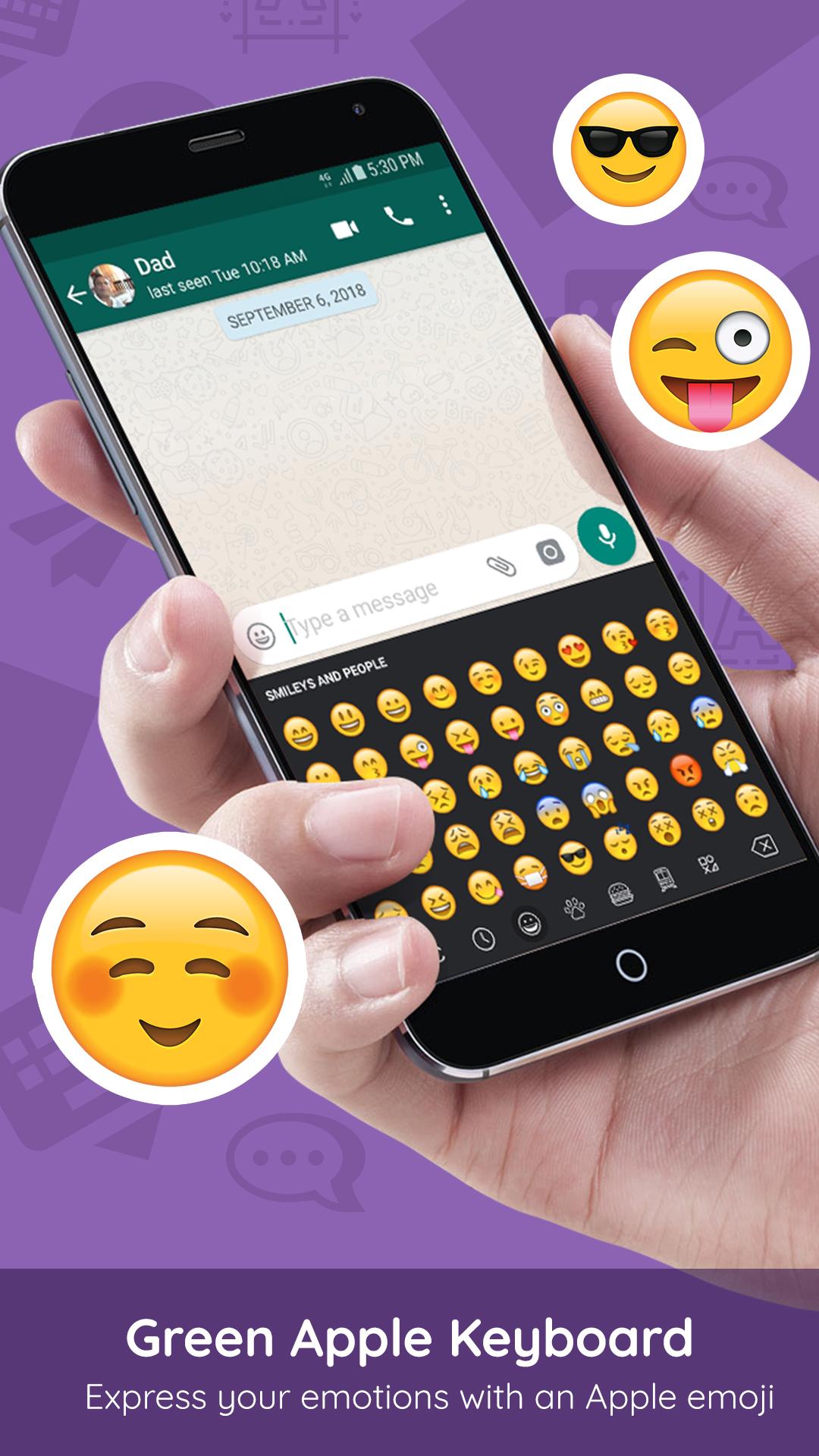 اسکرین شات 4 برنامه Green Apple Keyboard