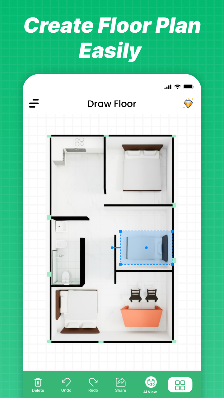 اسکرین شات 2 برنامه Modern House Design Draw House
