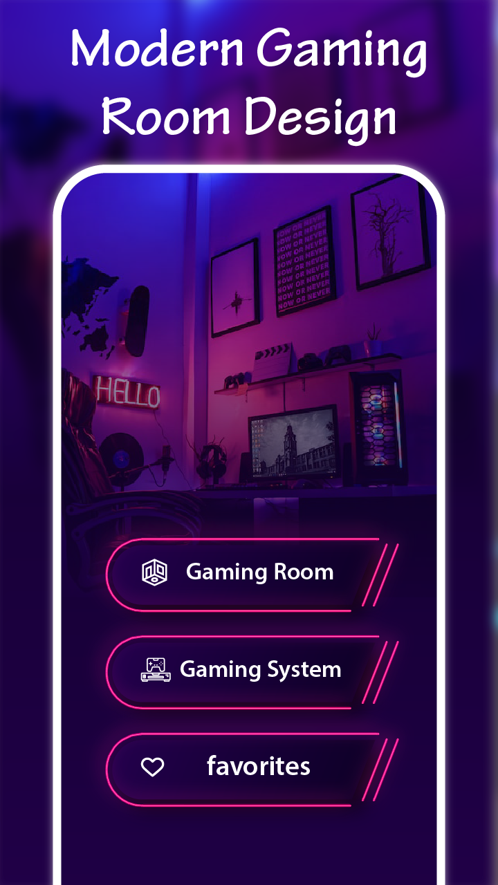 اسکرین شات 1 برنامه Gaming Room Design Home Decor