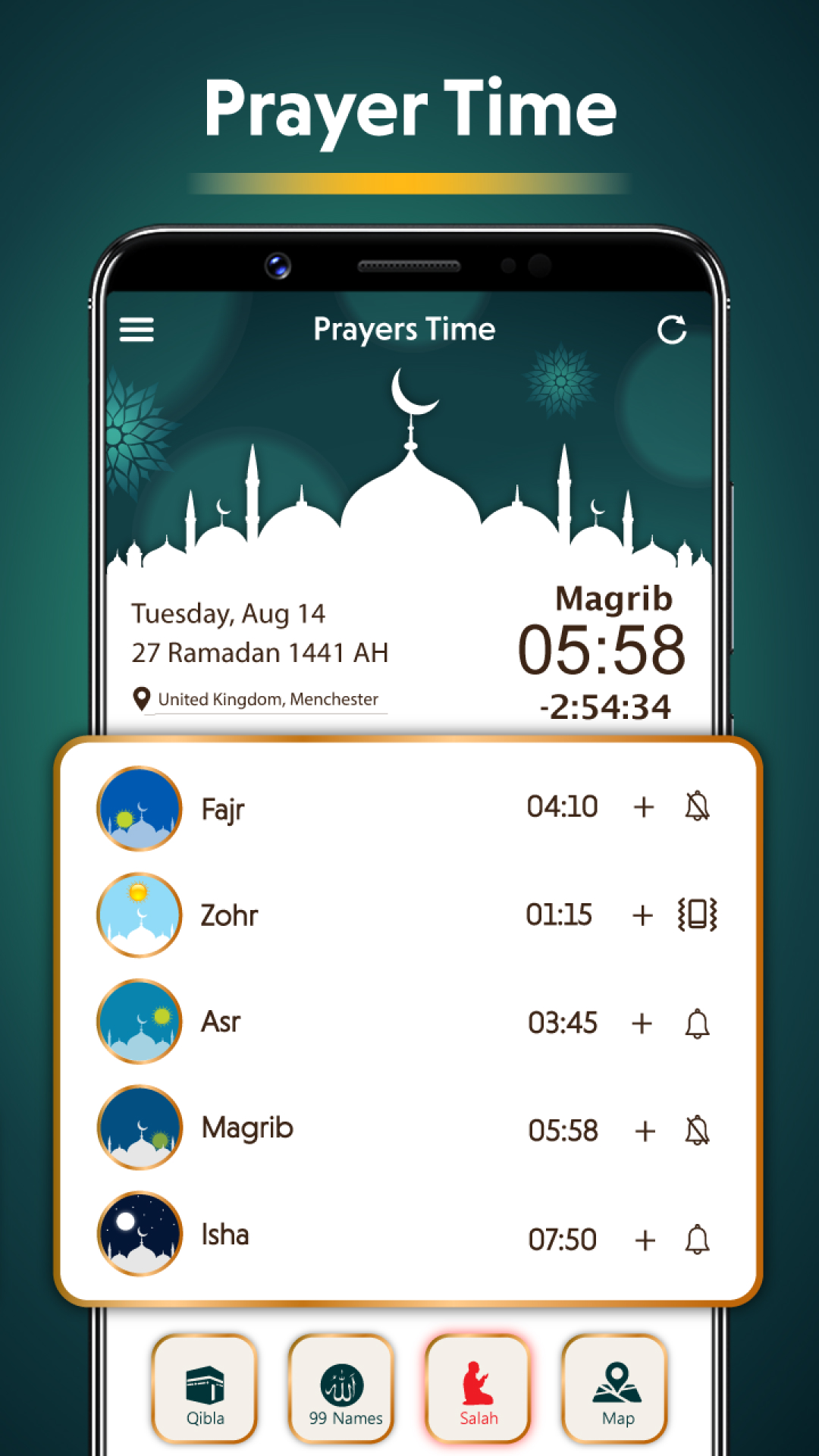 اسکرین شات 3 برنامه Qibla Finder: Qibla Direction