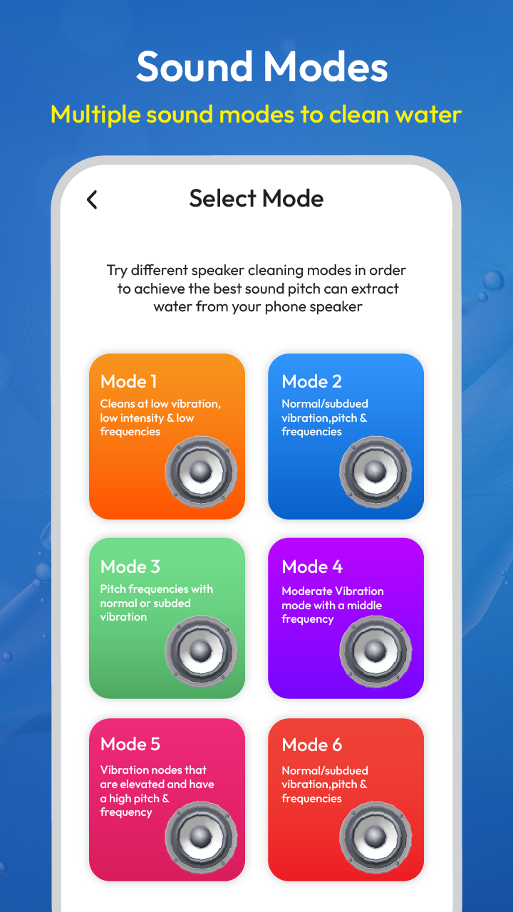 اسکرین شات 6 برنامه Speaker Cleaner - Remove Water
