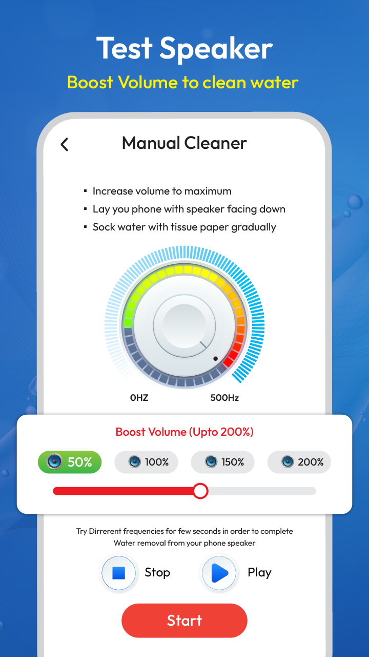 اسکرین شات 4 برنامه Speaker Cleaner - Remove Water