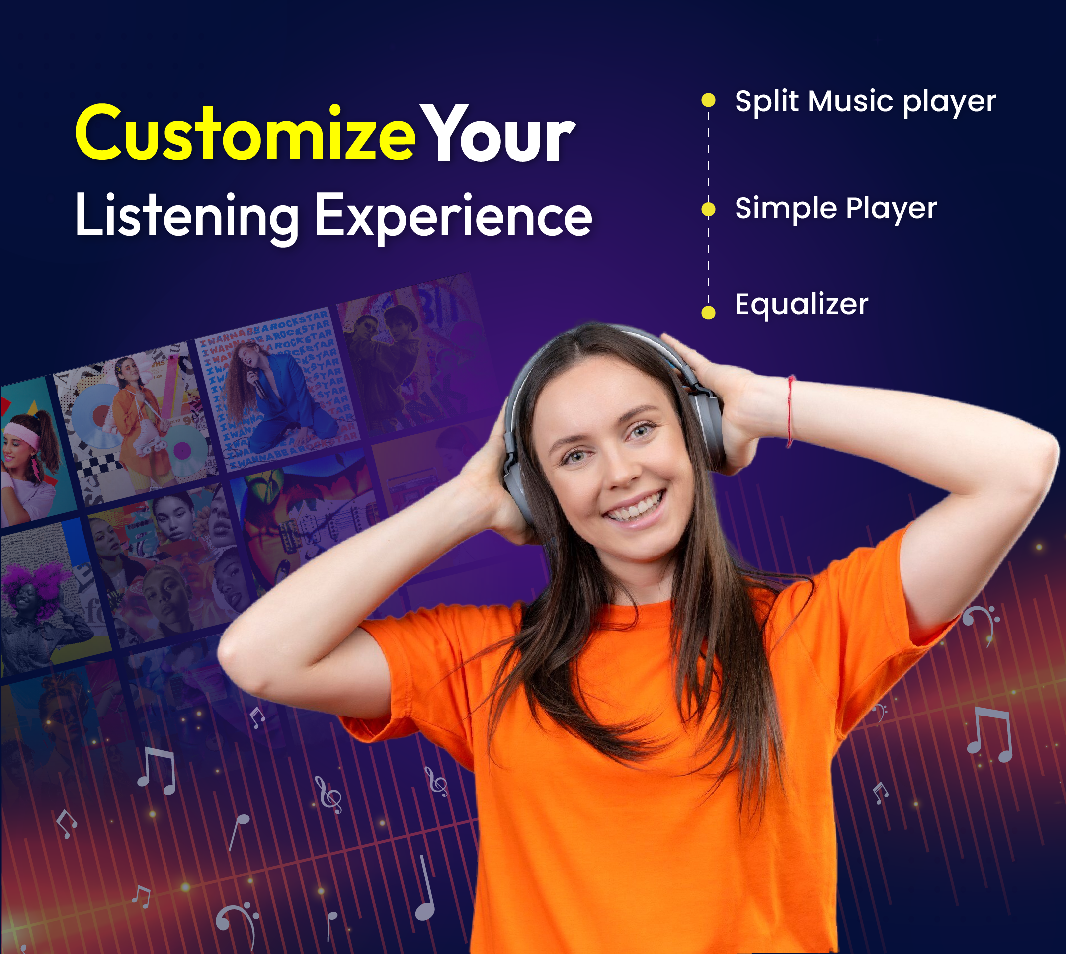 اسکرین شات 1 برنامه Split Music - Volume Booster