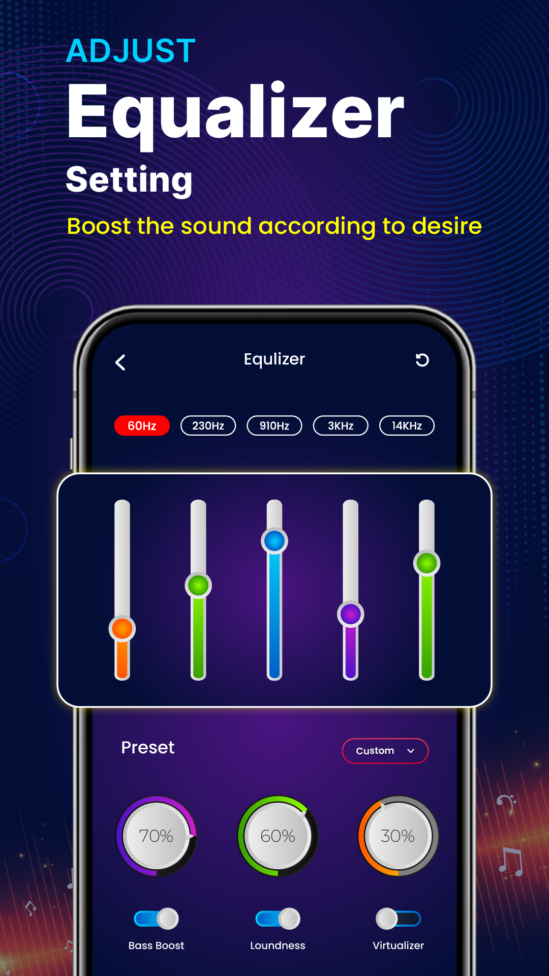 اسکرین شات 3 برنامه Split Music - Volume Booster