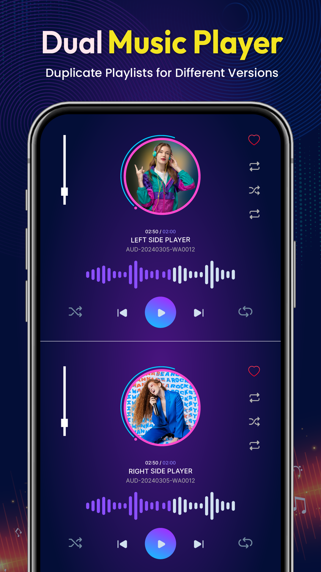 اسکرین شات 2 برنامه Split Music - Volume Booster