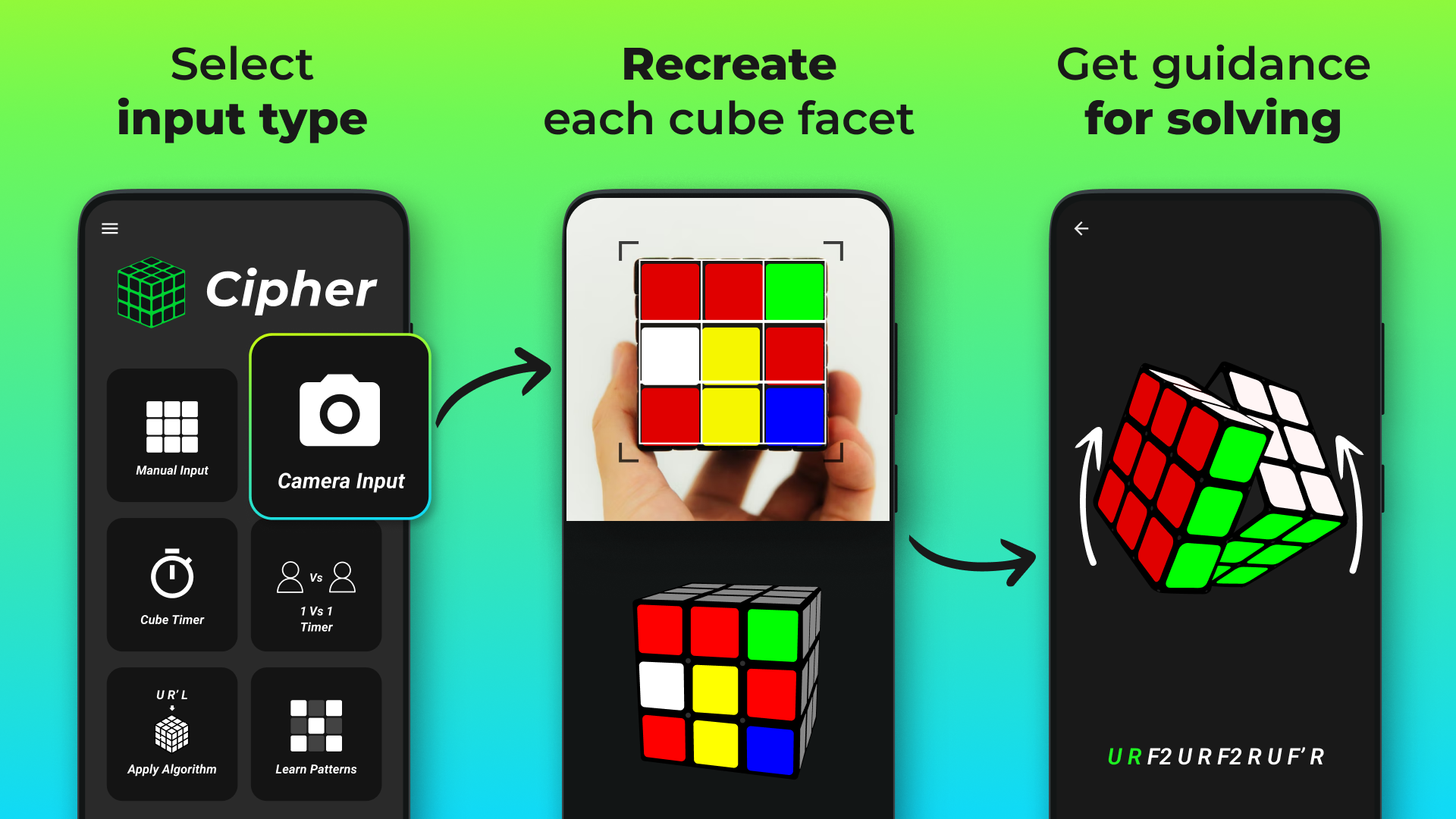 اسکرین شات 2 بازی Cube Cipher - Cube Solver