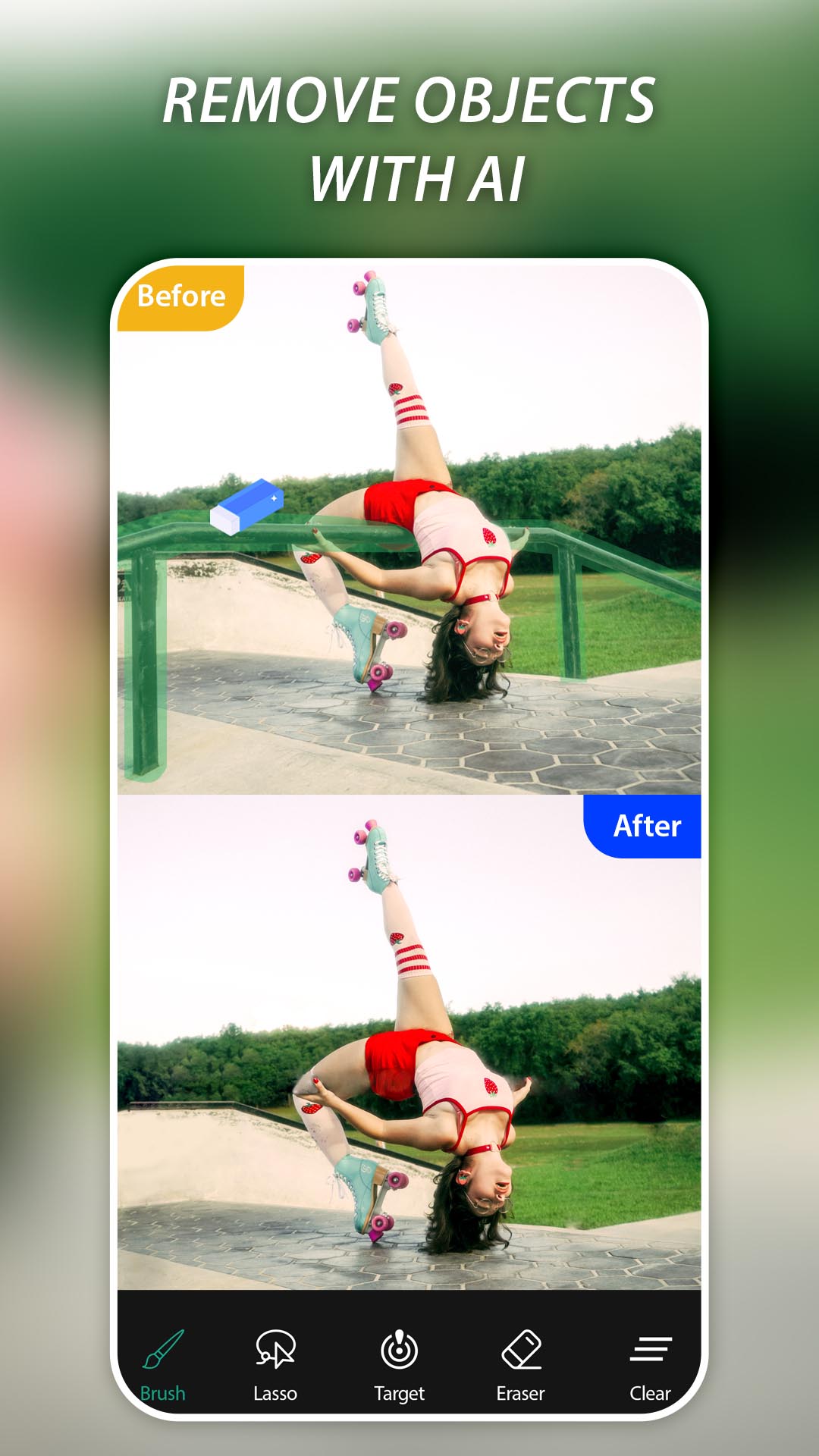 اسکرین شات 1 برنامه AI Remove Objects, Retouch