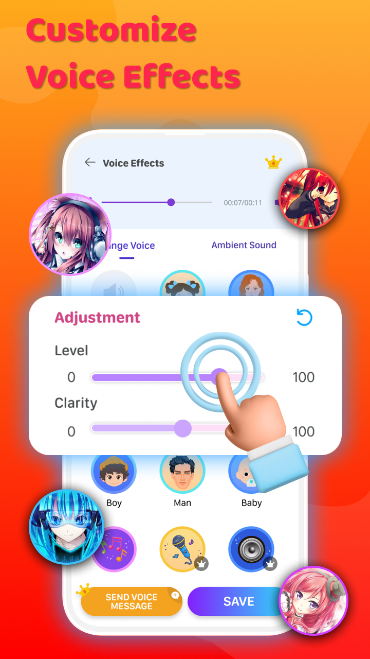 اسکرین شات 6 برنامه Voice Changer Sound Effects