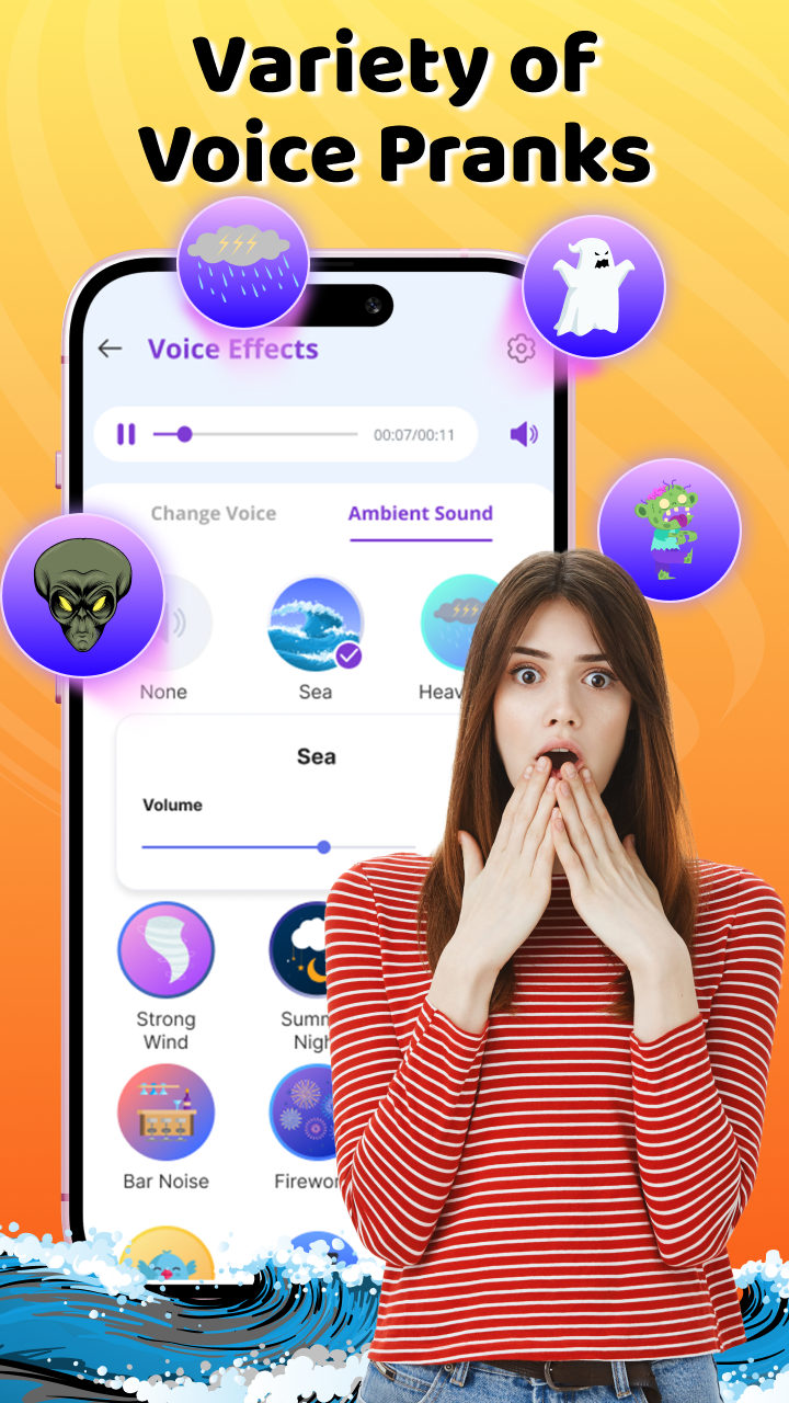 اسکرین شات 3 برنامه Voice Changer Sound Effects