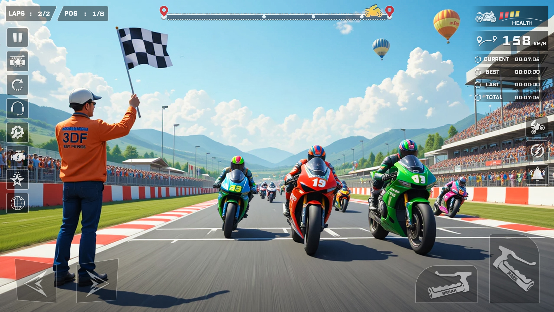 اسکرین شات 4 بازی Moto Bike Racing: Rider Games