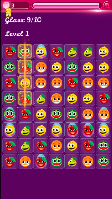 اسکرین شات 2 بازی جورچین میوه ها