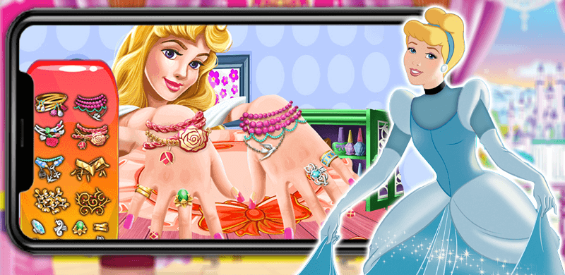 اسکرین شات 4 بازی بازی دخترانه سالن ناخن سیندرلا