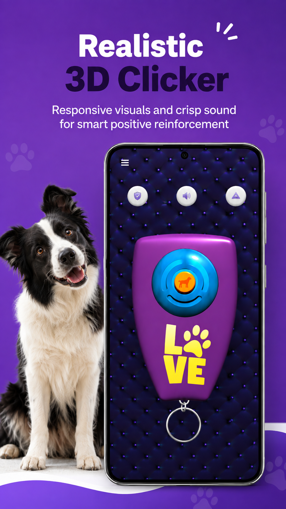 اسکرین شات 5 برنامه Dog Clicker Training 3D