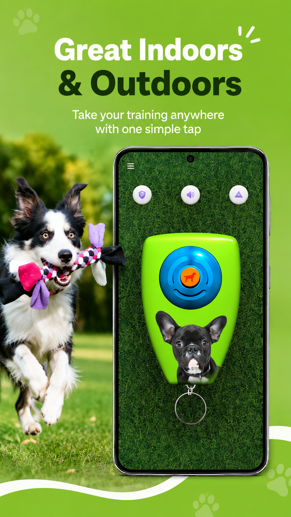 اسکرین شات 2 برنامه Dog Clicker Training 3D