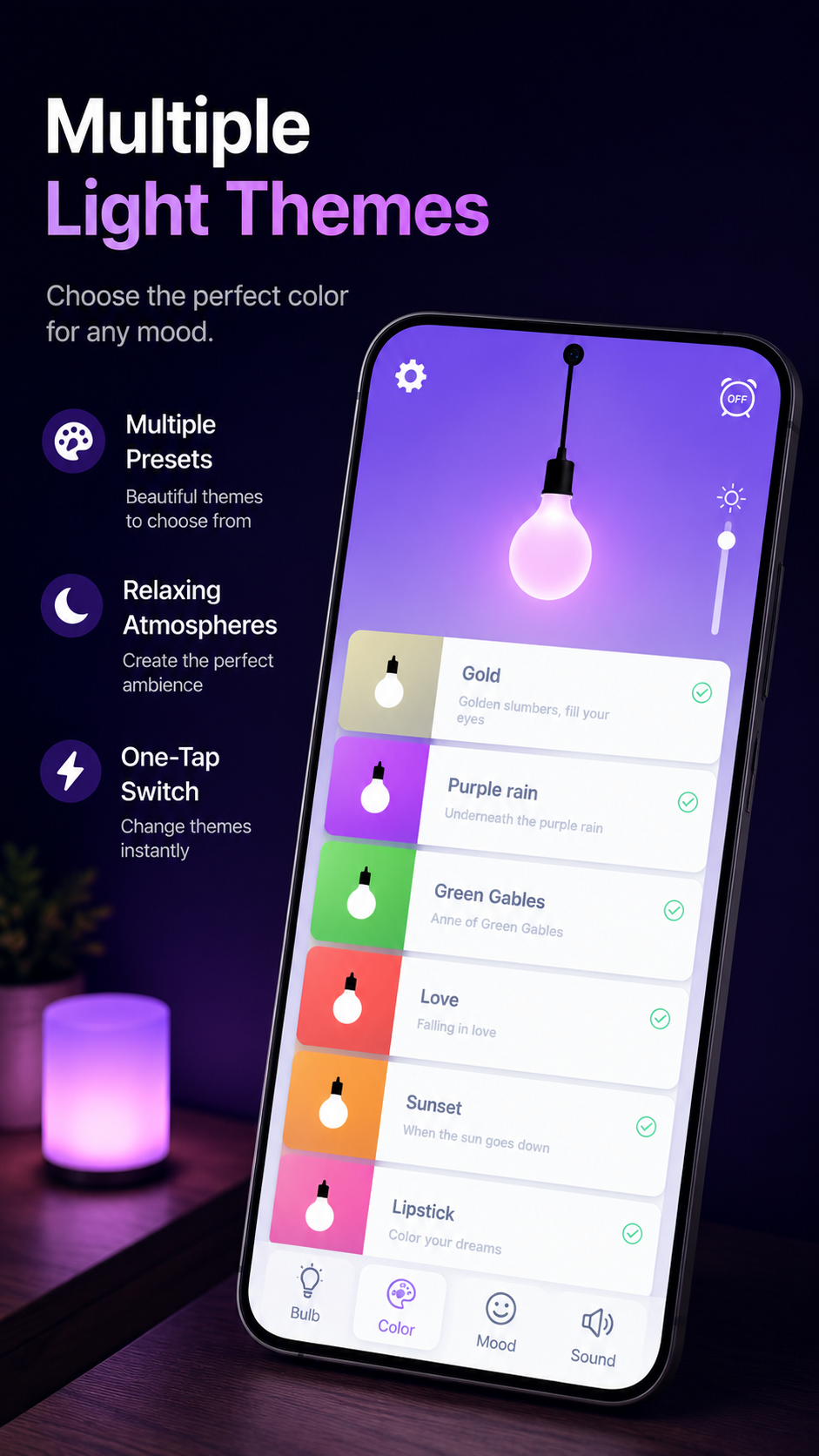 اسکرین شات 2 برنامه Night Light: Sleep Better