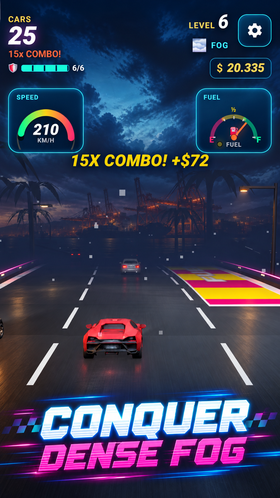 اسکرین شات 5 بازی Retro Road Racer - Car Racing